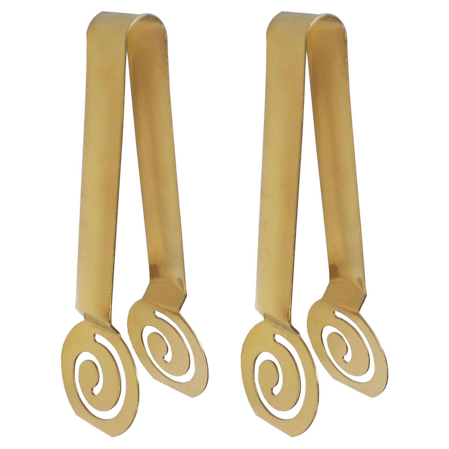 Ousyaah Tea Bag Squeezer (2-Pack), Stainless Steel Golden Tea Bag Squeezer Tongs, Tea Filter Clamp Tea Strainer Holder Clip, Great for Gripping Ice Cube, Sugar and Lemon Slices