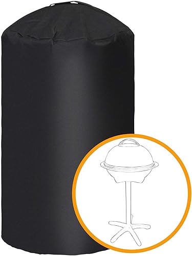 Miniatura 7 de i COVER Cubierta redonda para parrilla, 19.5 pulgadas de diámetro, 32 pulgadas de alto, resistente al agua, resistente al agua, para parrillas de