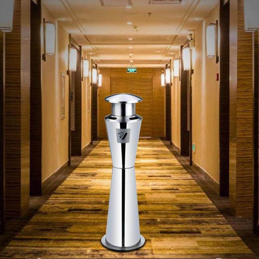 Stand Up Ashtray Stainless Steel Vertical Cigarette Butt Column Elevator Entrance Indoor Ashtray Outdoor Ash Trash Cigar Ashtrays For Outdoors