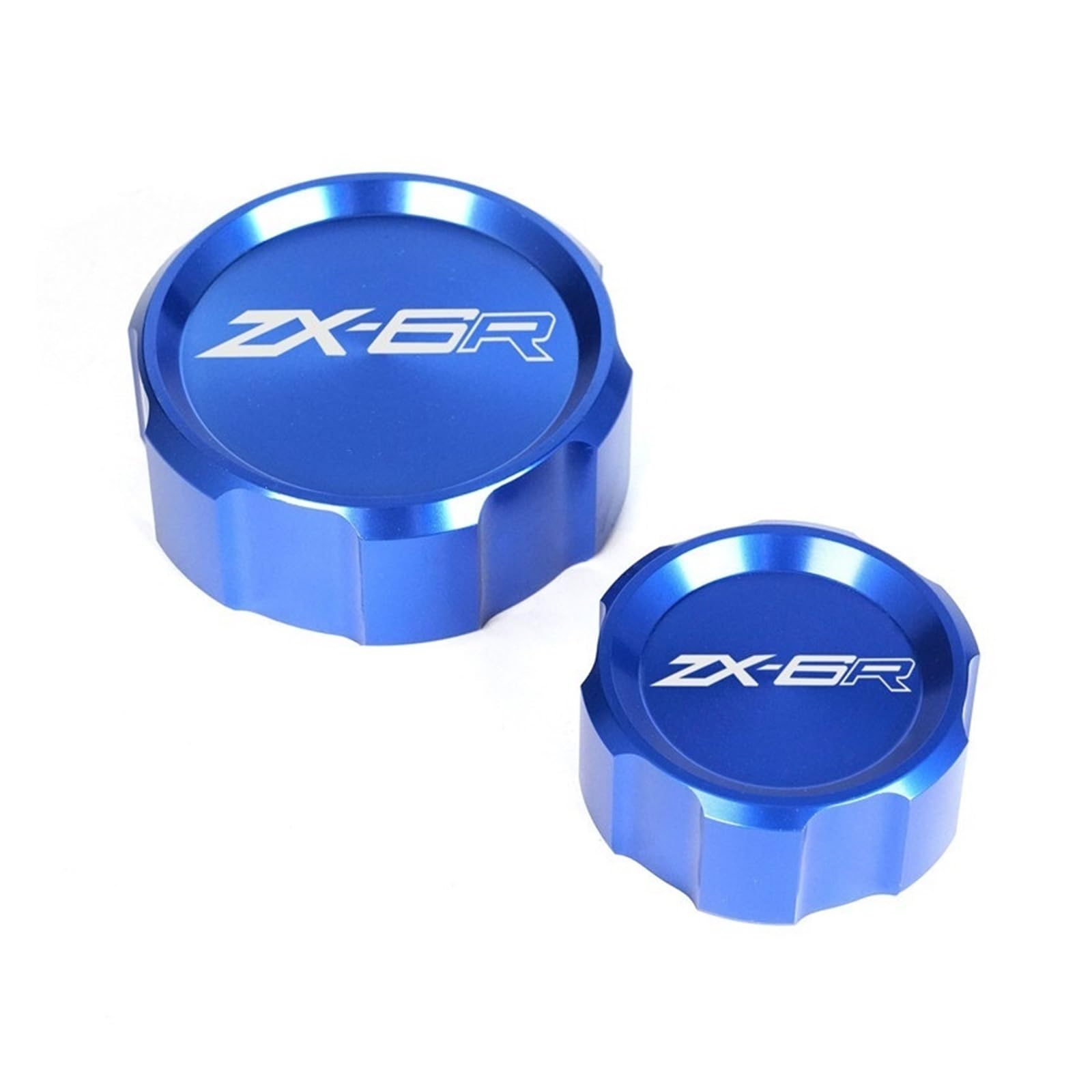 F Dla Kawasaki Ninja ZX6R 636 ZX-6R 2007-2016 Motocykl CNC Przedni I Tylny Cylinder Płynu Hamulcowego Pokrywa Zbiornika Głównego Cap Y(Red)