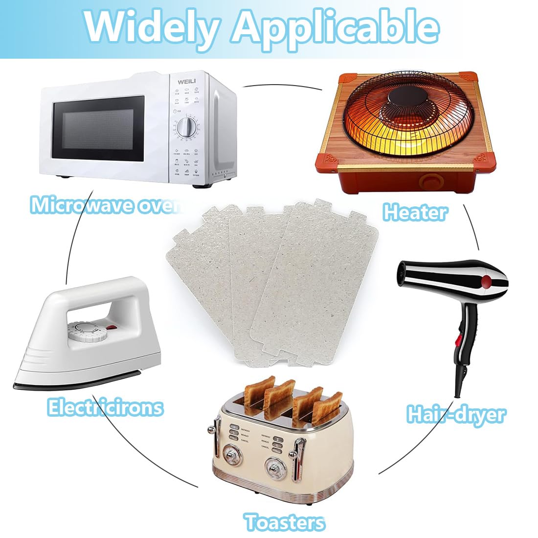 Fogli Di Mica Per Forno A Microonde - 5 Pezzi Per Riparazione - Foto 4