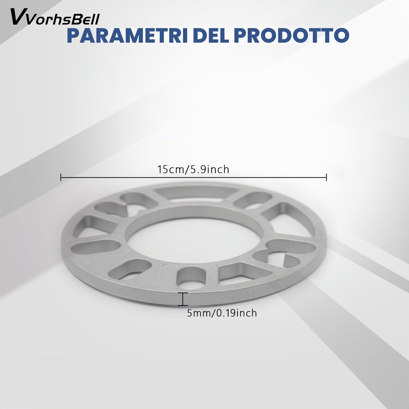 2 distanziali per ruota, 5 mm, distanziali per auto, 4/5, 4 x 100, 5 x 114,3, 4 x 120, 5 x 112, distanziali allungati, piastra universale per riparazione auto