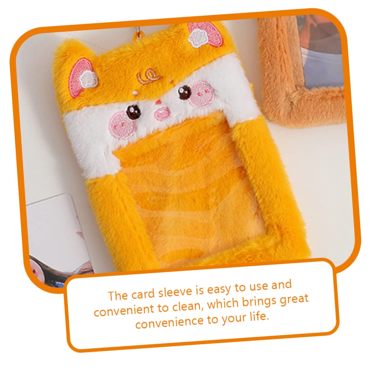 Ciieeo 4piezas Funda De Tarjeta De Cartón De Rana De Peluche Visible Soporte Para Identificación De Protector Decorativo De Tarjetas Para Estudiantes y Profesionales