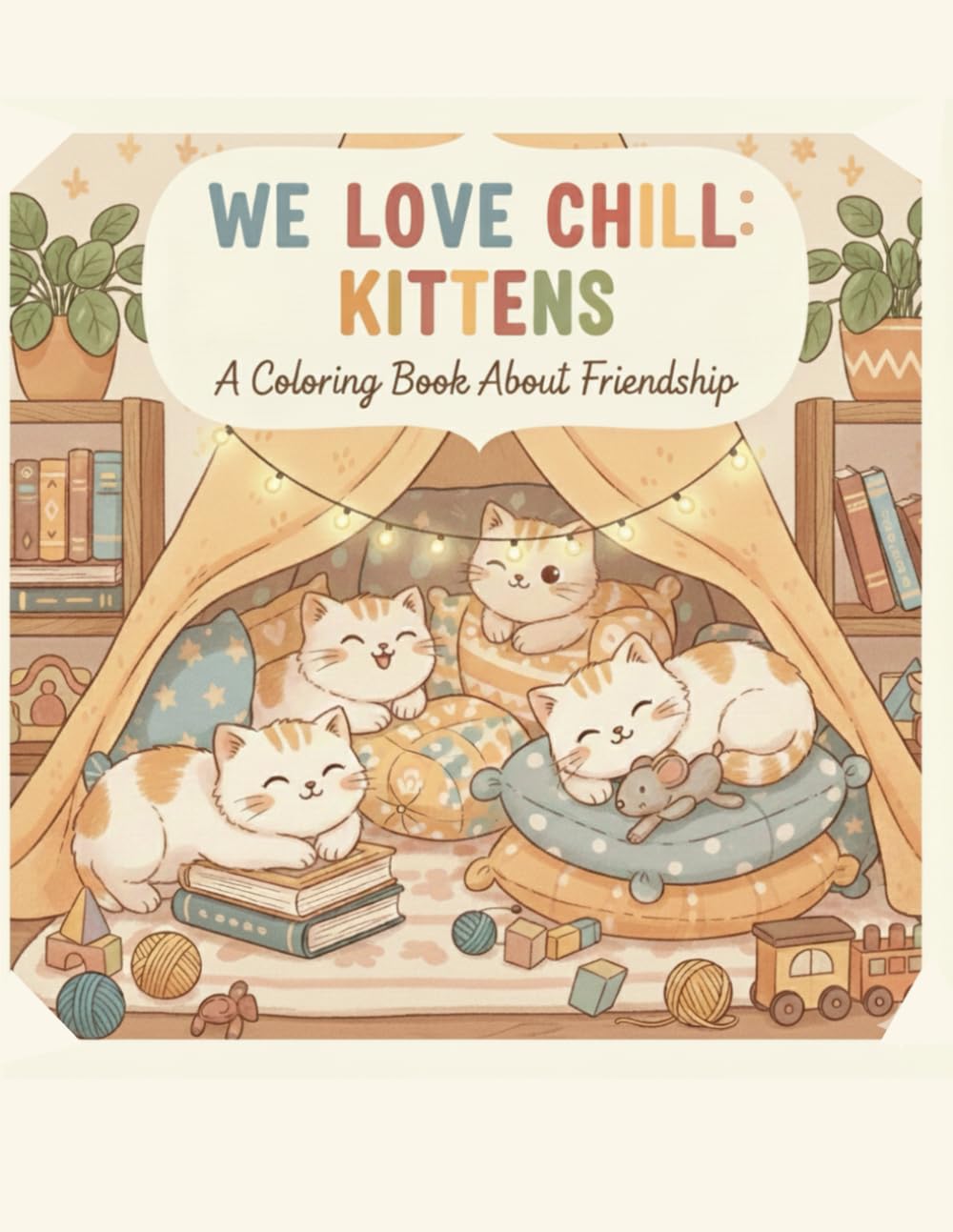 We Love Chill: Kittens: A Coloring Book About Friendship