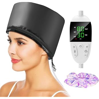 Biutee Elektrische Haarpflege Kappe f r Tiefenpflegemittel Trockenhauben f r Haare Hair Steamer f r nat rliches oder besch digtes Haar Nourishing Schwarz