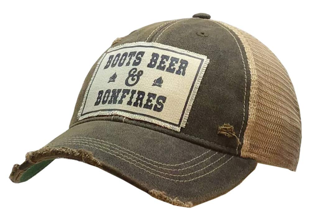 VINTAGE LIFE Distressed Washed Fun Baseball Trucker Mesh Cap