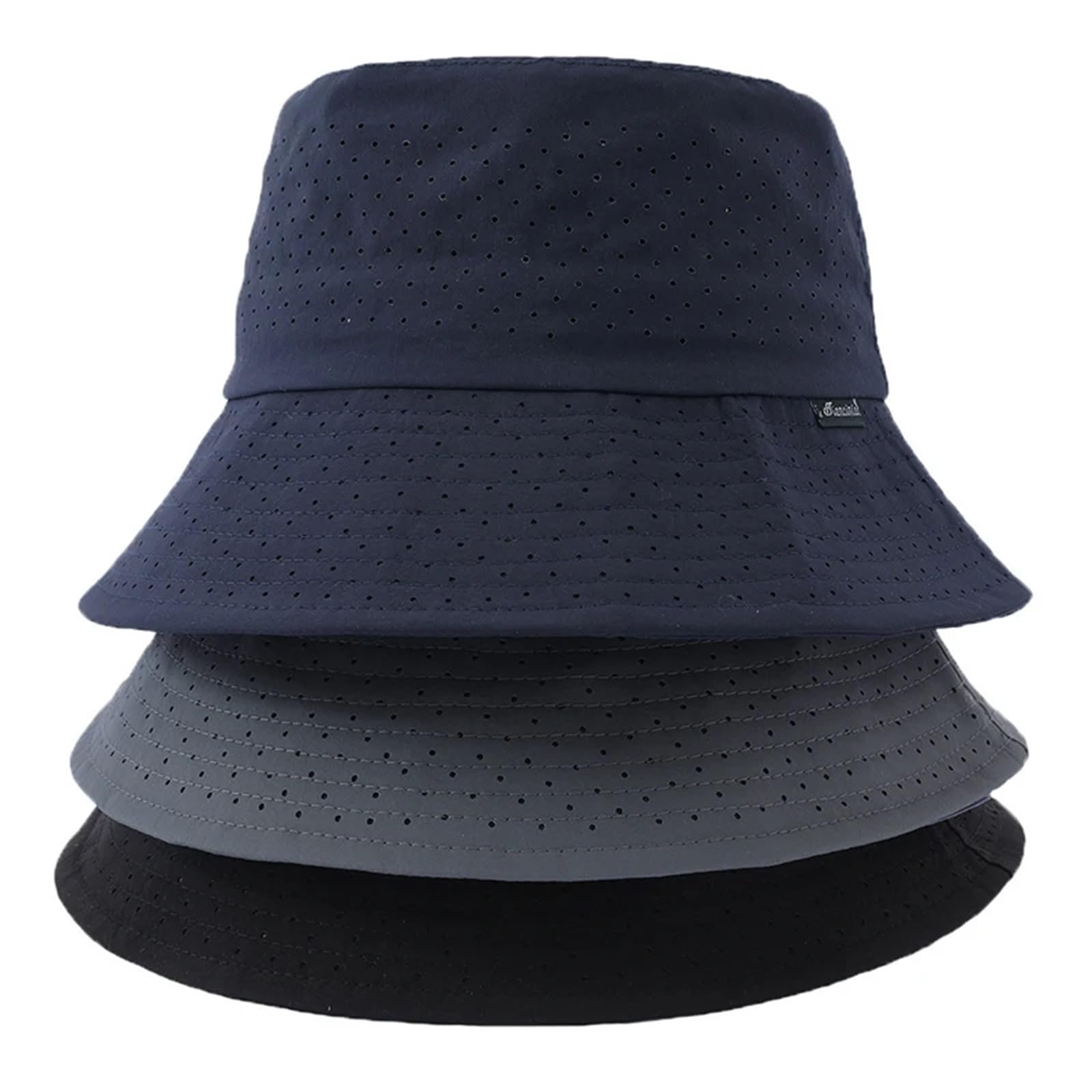 Cappelli da pescatore da uomo estivi Panama protezione solare all'aperto Cappello da pescatore solido da spiaggia cappello da sole per gli uomini