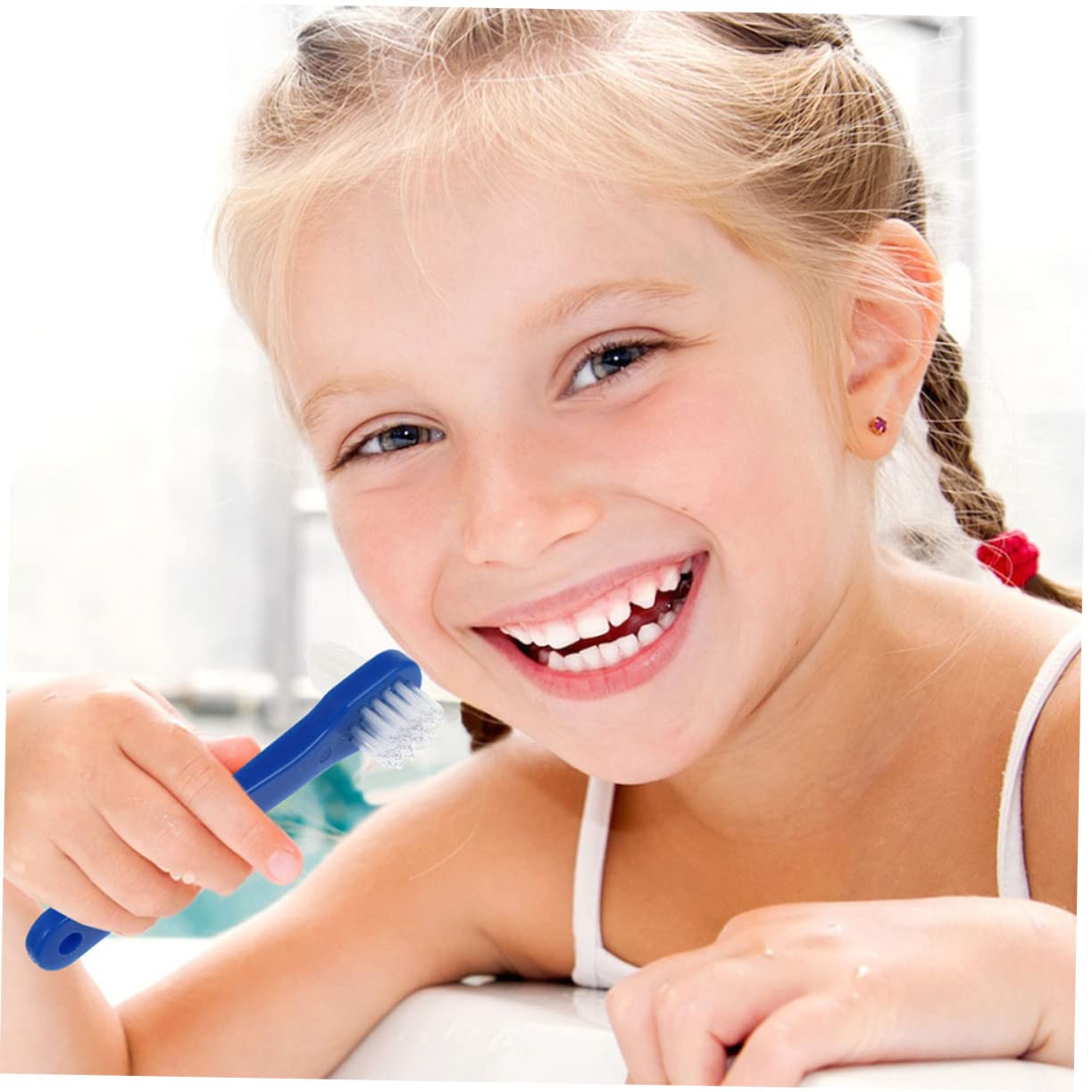 FRCOLOR 30 Pz Finto Spazzolino a Doppia Testa Spazzolini Ortodontici Spazzolino Morbido Pulizia Della Protesi Accessorio Per La Dei Denti Utensili Manuali Plantari Sensibile Uomo