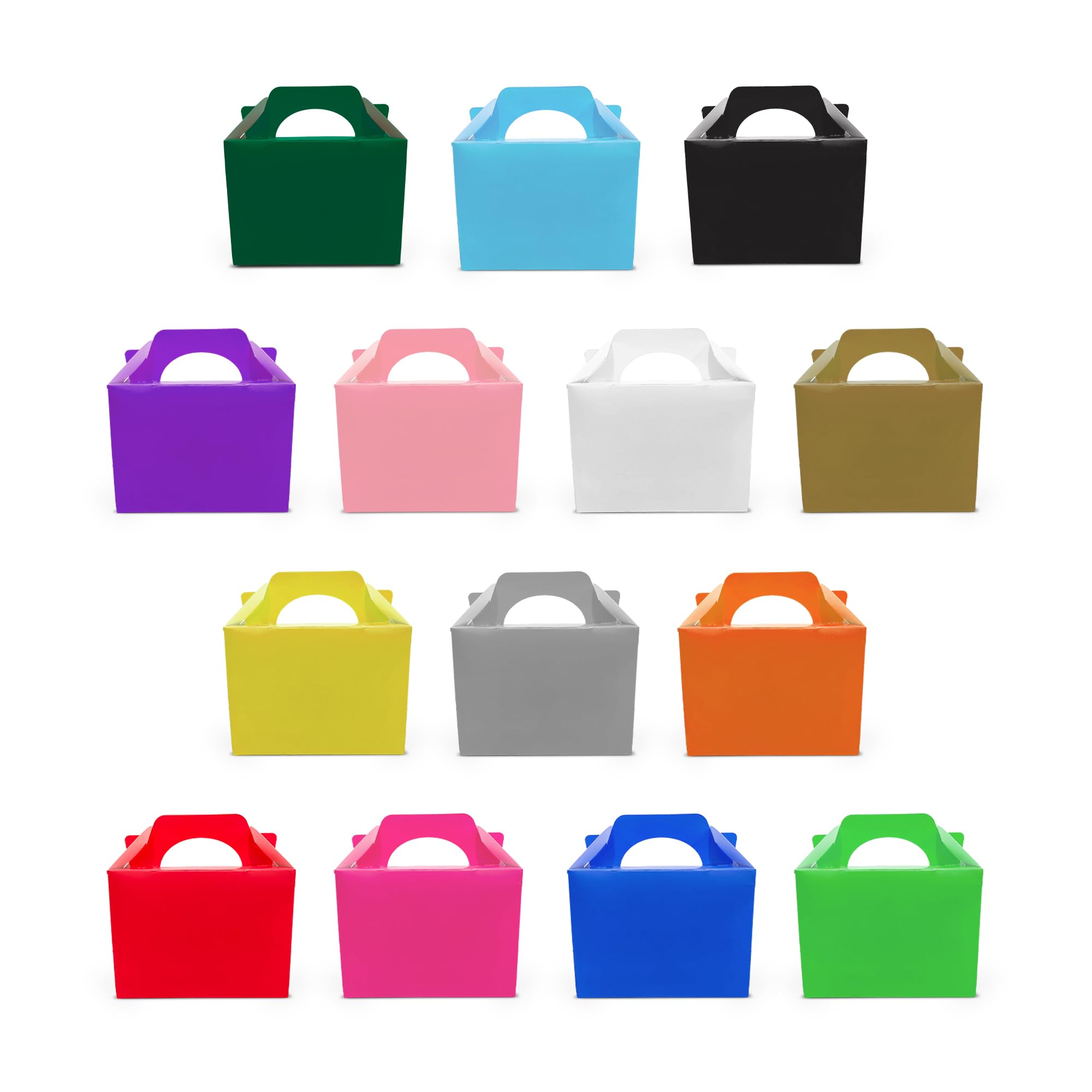 Lotus 10-Pack Colorful Party Boxes for Kids-Perfect for Birthdays, Baby Showers, Weddings, Halloween Treats & Fun Picnics | Versatile Loot Boxes for Snacks, Gifts & Creative Celebrations(Mixed color)