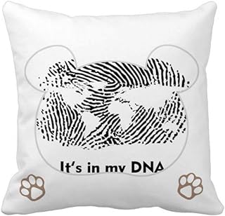 Offbb-USA Housse de coussin carrée Motif carte du monde