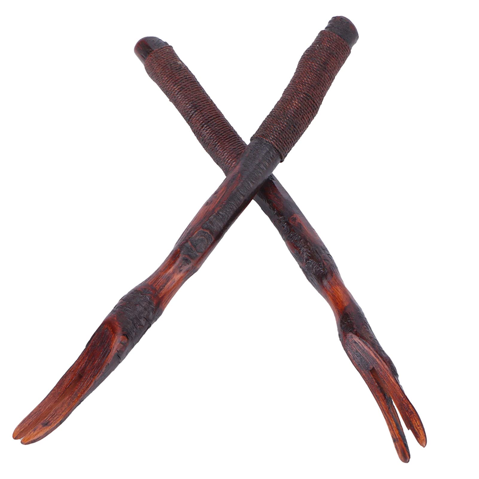 WOODEN TANGLED WIRE FRUIT FORK KITCHEN TABLEWARE FOR HOME RESTAURANT