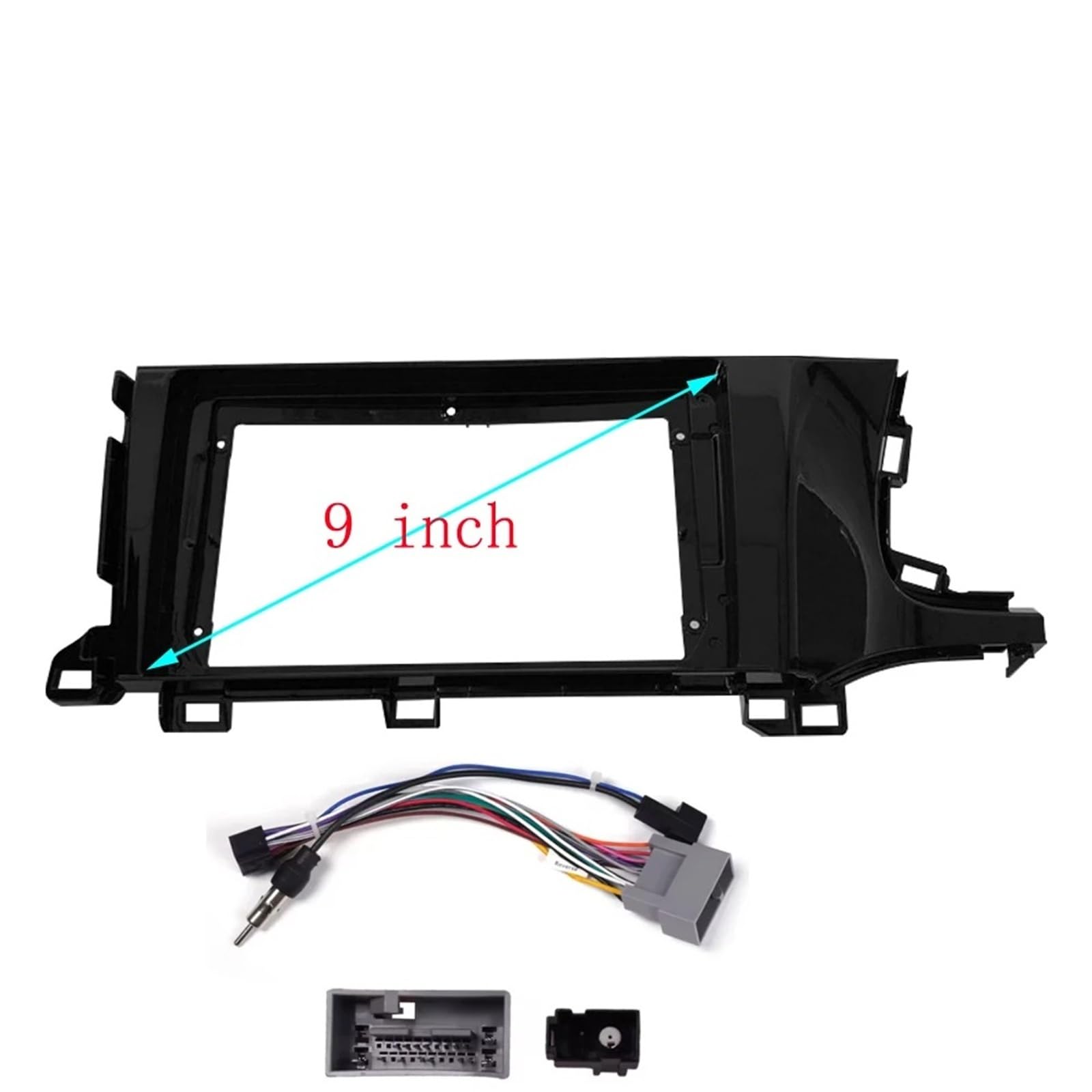 Adaptador De Fascia para Marco Coche 9 Pulgadas, Kit Panel Ajuste Tablero Radio Android para City Shuttle 2015-2020 Marco Panel Radio Coche