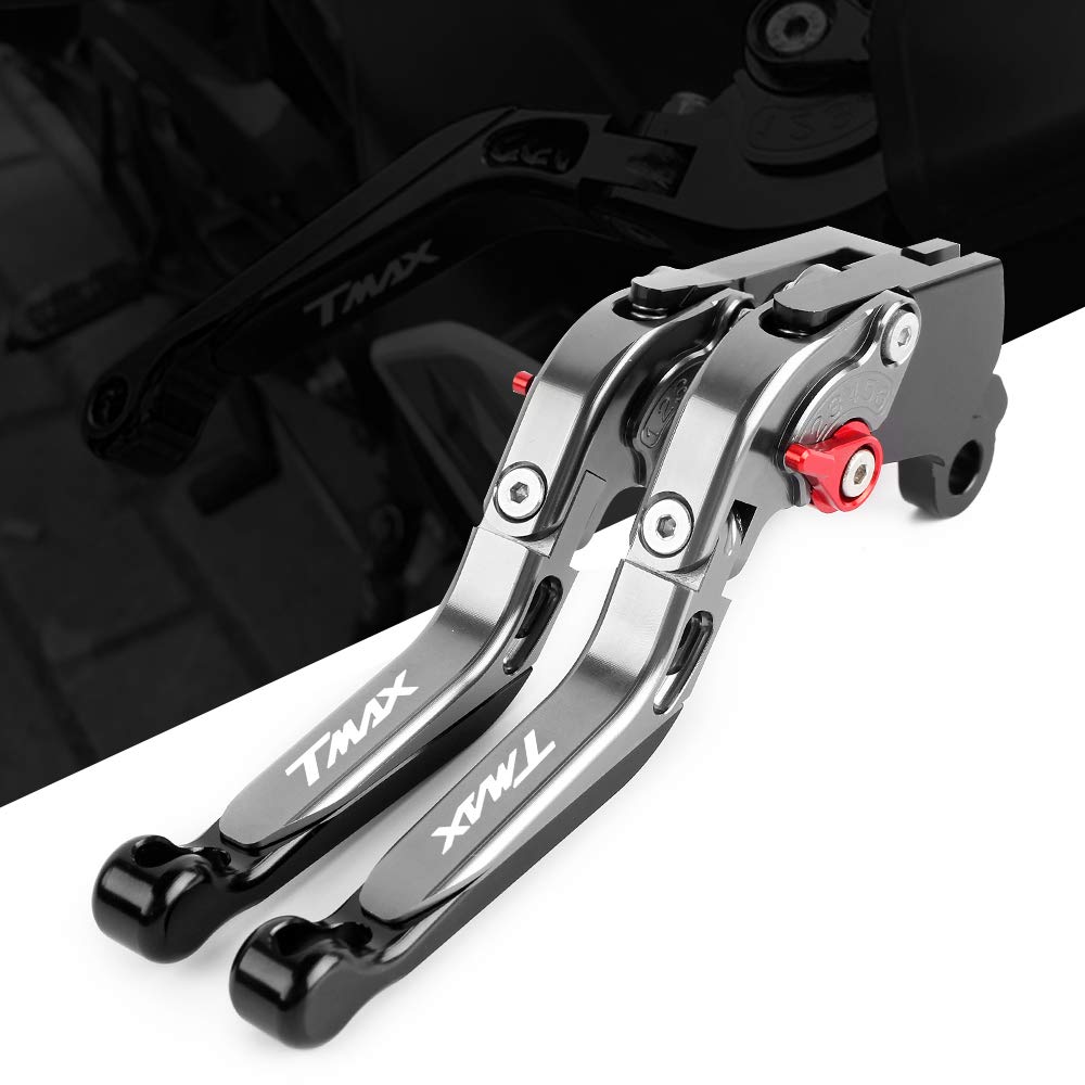 Set leve freno in alluminio Regolabile titanio Per TMAX 500 2008-2011; TMAX 530 SX DX 2012-2019