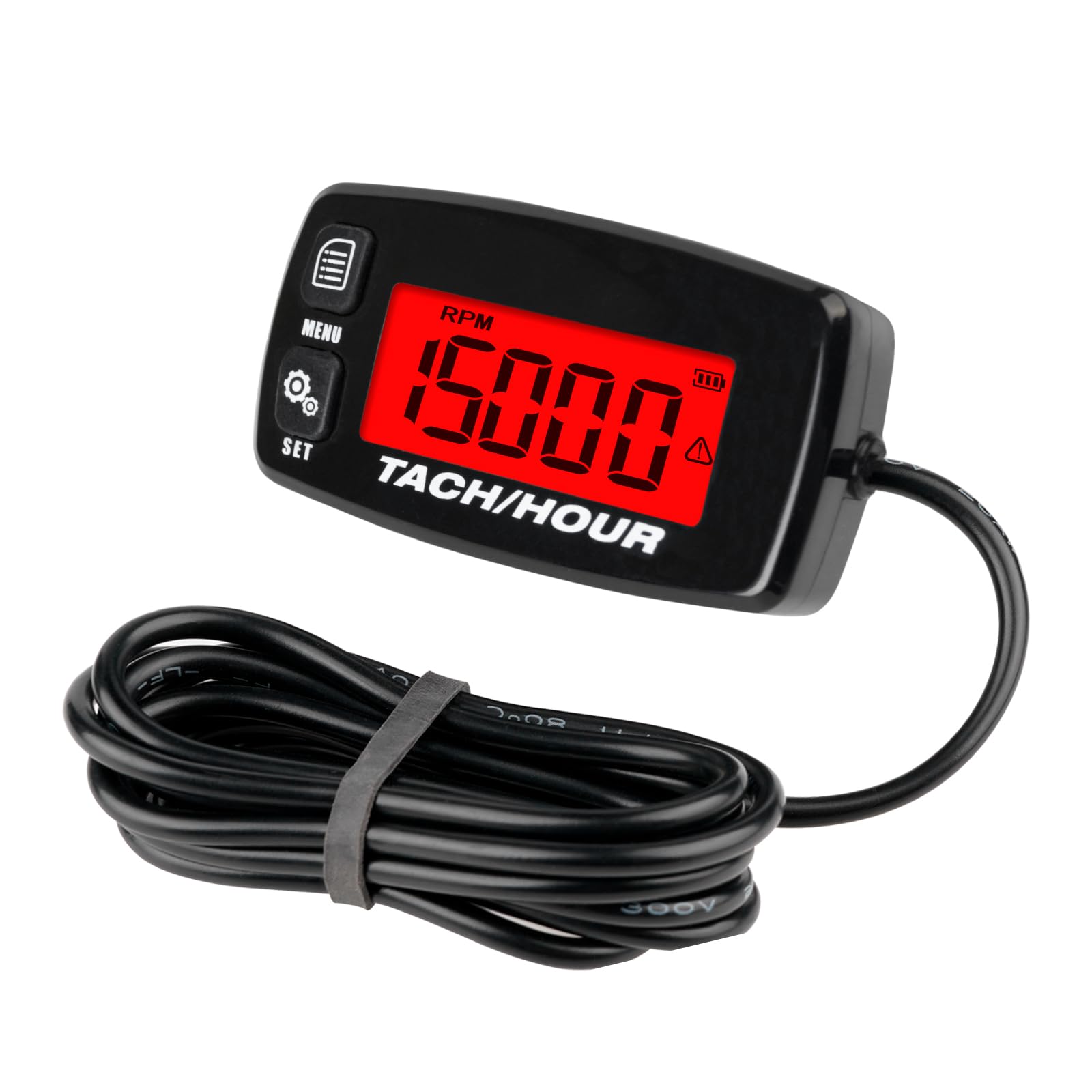 Runleader Contagiri Ore Digitali per Manutenzione, Retroilluminazione e Batteria Sostituibile per Tosaerba, Generatore, Motore Fuoribordo, Motosega, ecc.