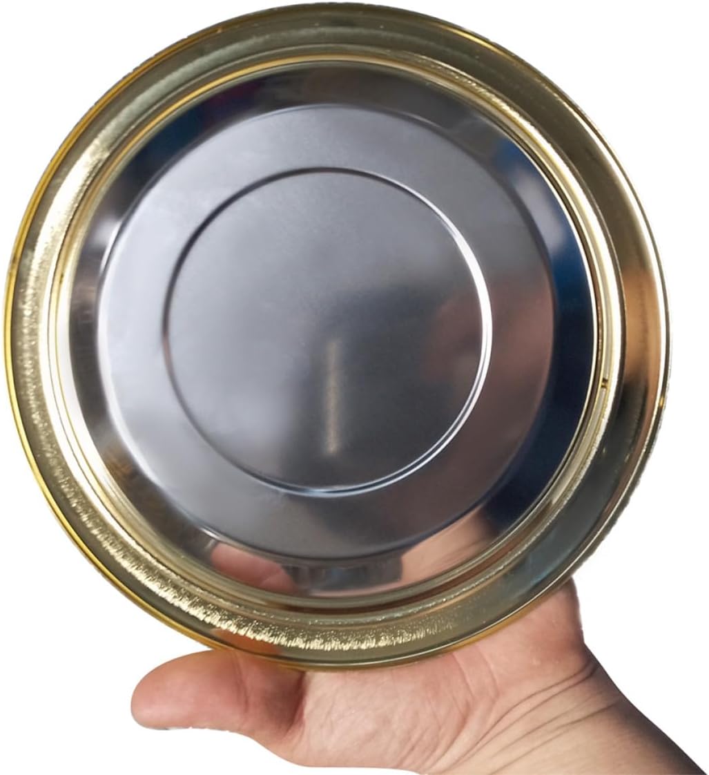 Stainless Steel Embedded Trash Can Lid with Swing Flap, round Countertop Garbage -26cm Opening, Kitchen and Bathroom Recessed Trash Bin Lid