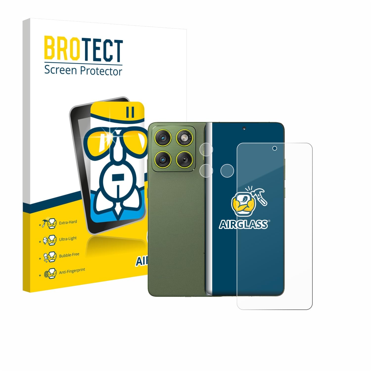 BROTECT Schutzglas für Motorola Edge 70 (Display+Kamera) – Panzerfolie Glas Displayschutz
