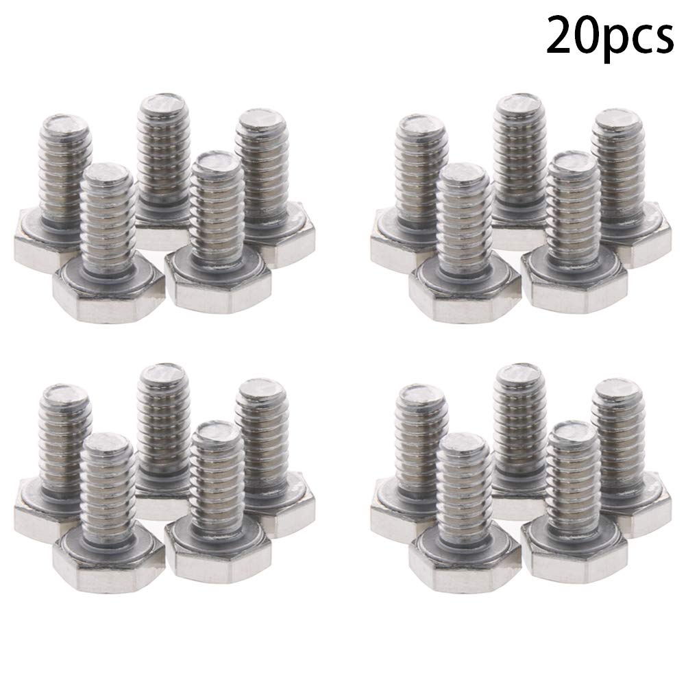 Bulloni Esagonali Inox Bulloni Flangia In Acciaio Inox 1/4-20 X 1/2" - Con Testa Esagonale, Quantità 25, Per Fissaggi Resistenti Ferro Tondo Nervato - Foto 2