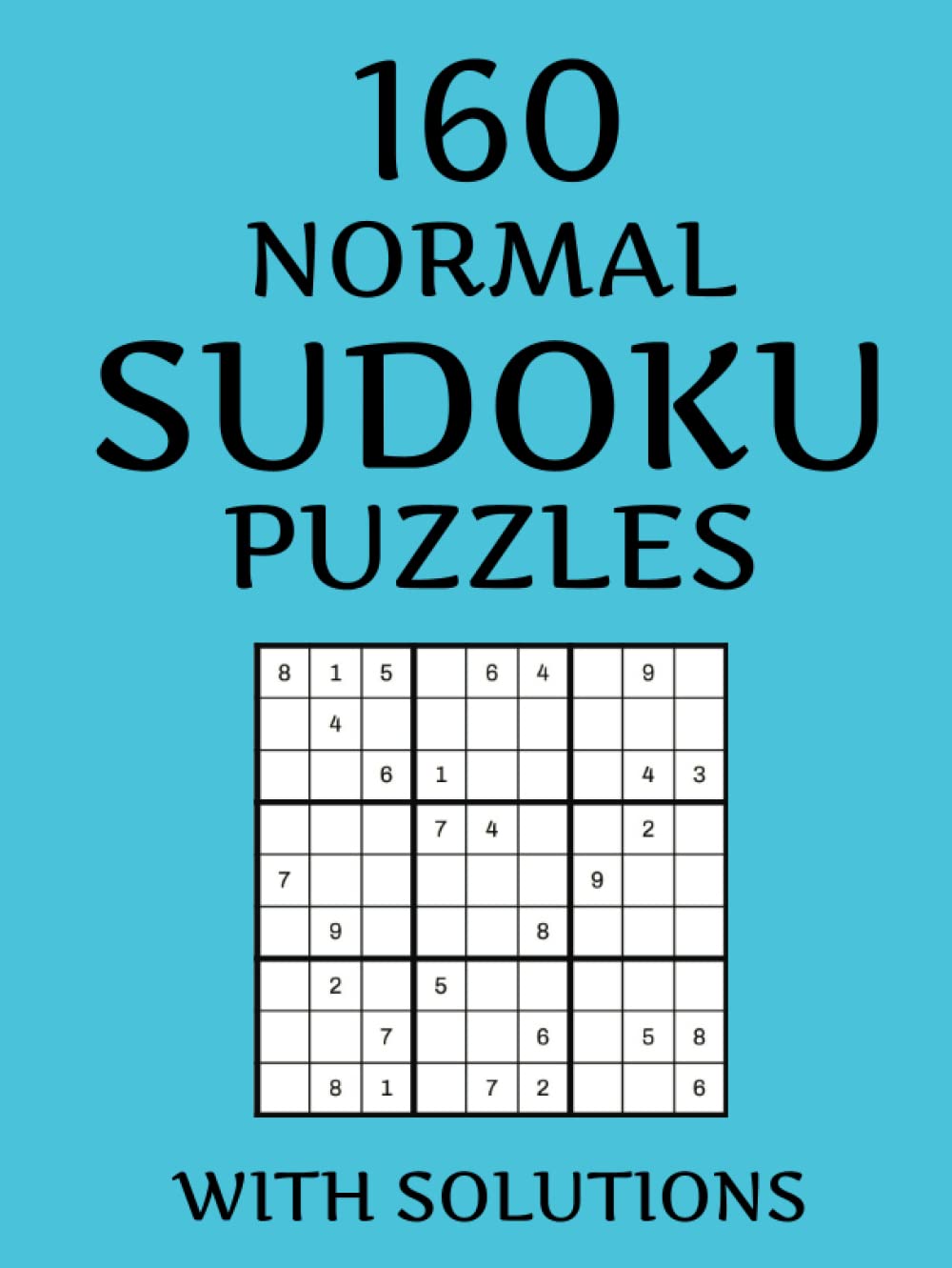 160 Normal Sudoku Puzzles Book with Solutions