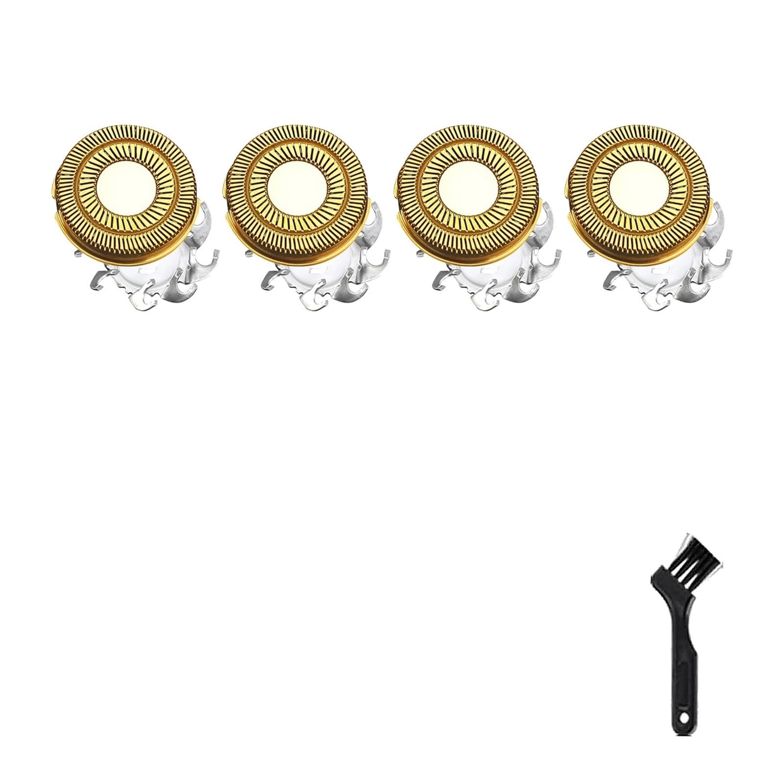 Testine Di Ricambio For Lame For Rasoio, Compatibili Con Skull Pitbull Gold PRO, Rasoio Elettrico(Gold 4 pcs 1 set)