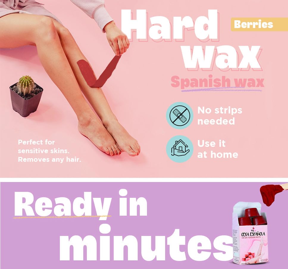 Miniatura 2 de Olla de cera dura lista para usar en microondas. Bayas piel sensible.