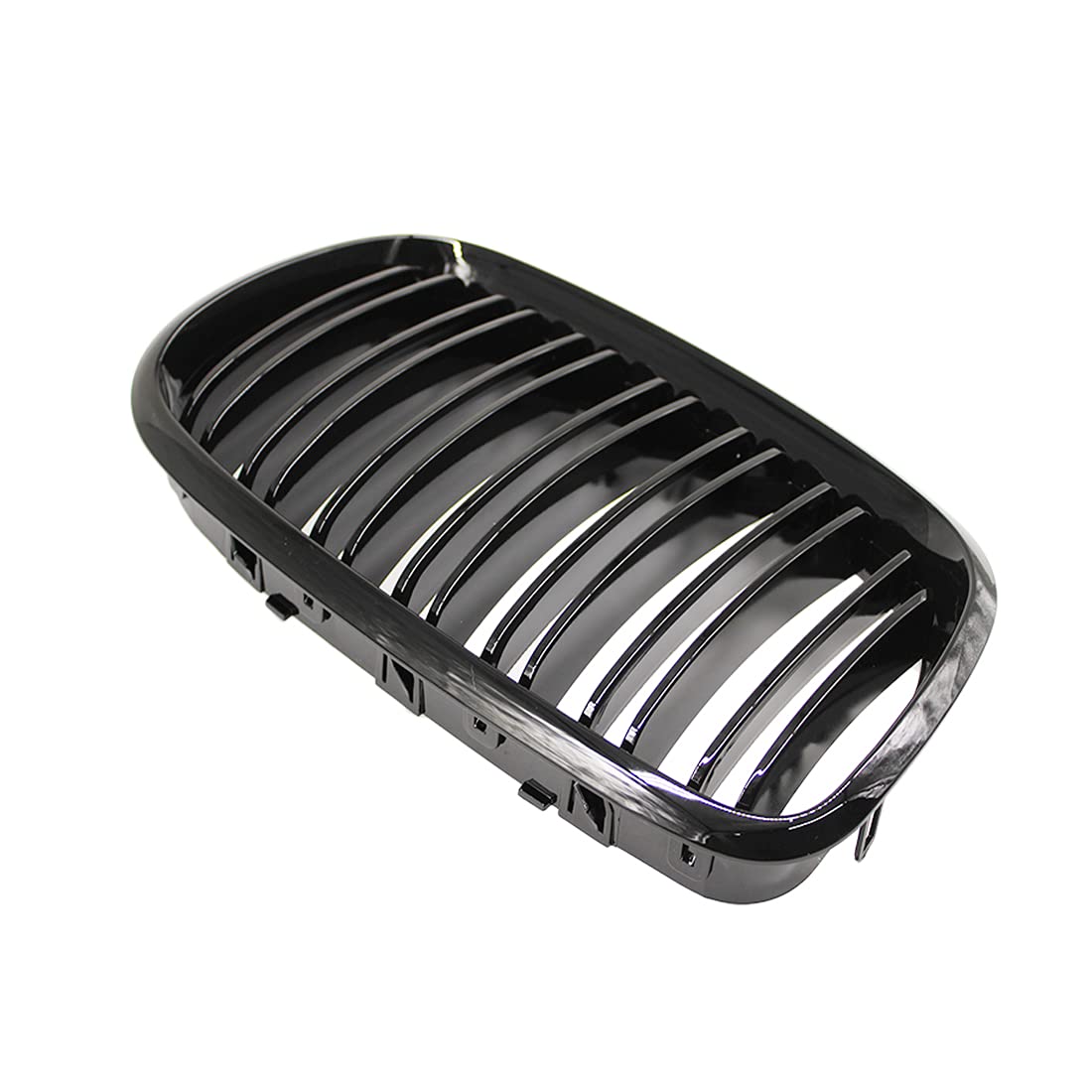 Grilles de rein de course avant noir brillant à double lamelle Grille de Sport adaptée pour BMW X5 X6 E70 E71 2007-2013 pièce de rechange d'accessoires de voiture