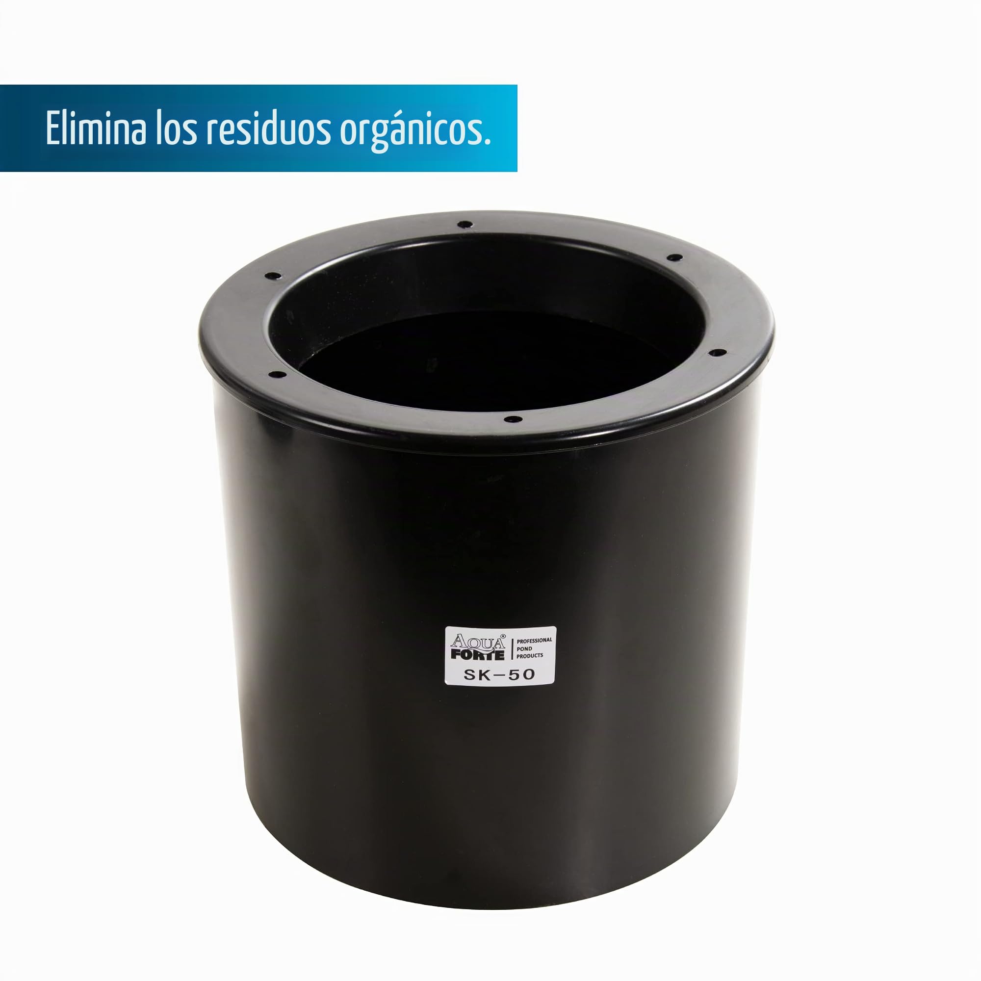 AquaForte skimmer flotante sobre soporte, Max, Caudal hasta 4,5 m3 litros por hora, conexión de caños 20/25/32/40mm, altura 63 cm, 80 cm, para una superficie de agua de aprox, 10 m2