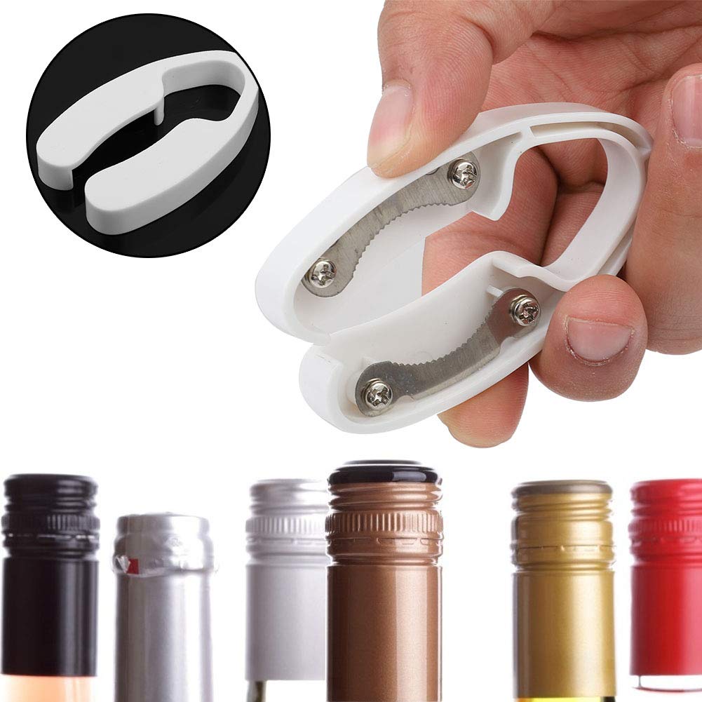 Coupe-capsule Vin Design à Pois - Ouvre-bouteille Avec Lame Sécurité Pour Enlever Le Papier Aluminium