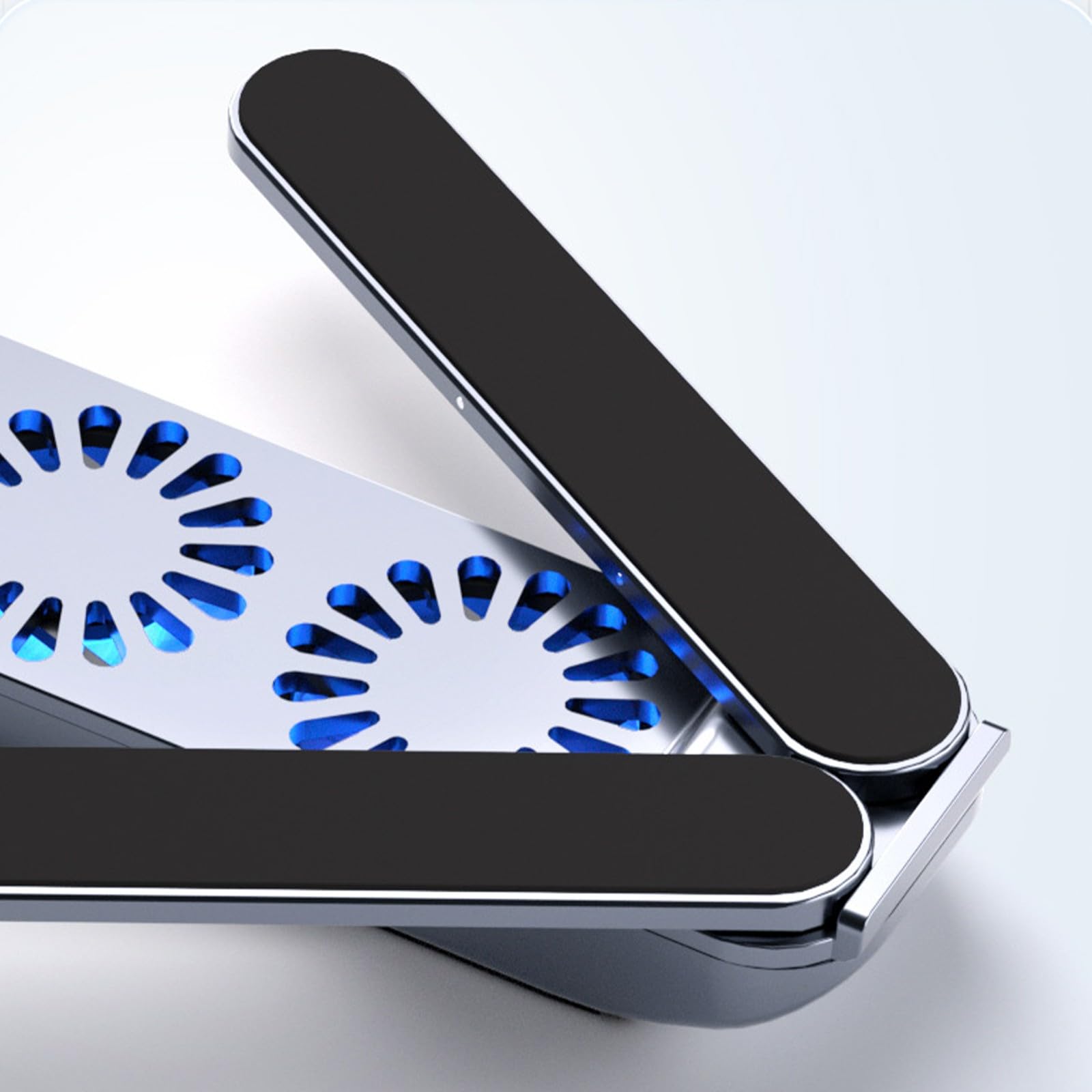 Pad di raffreddamento pieghevole del computer portatile con ventola silenziosa e supporto regolabile per tablet da 10-17 pollici Design in lega di alluminio