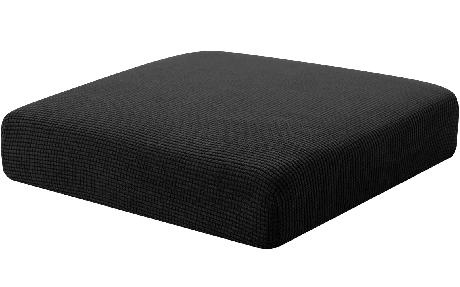 Hokway Couch Cushion Covers Stretch Cushion Covers Sofa Seat Cushion Slipcover Cushion Protector(Black, Small)