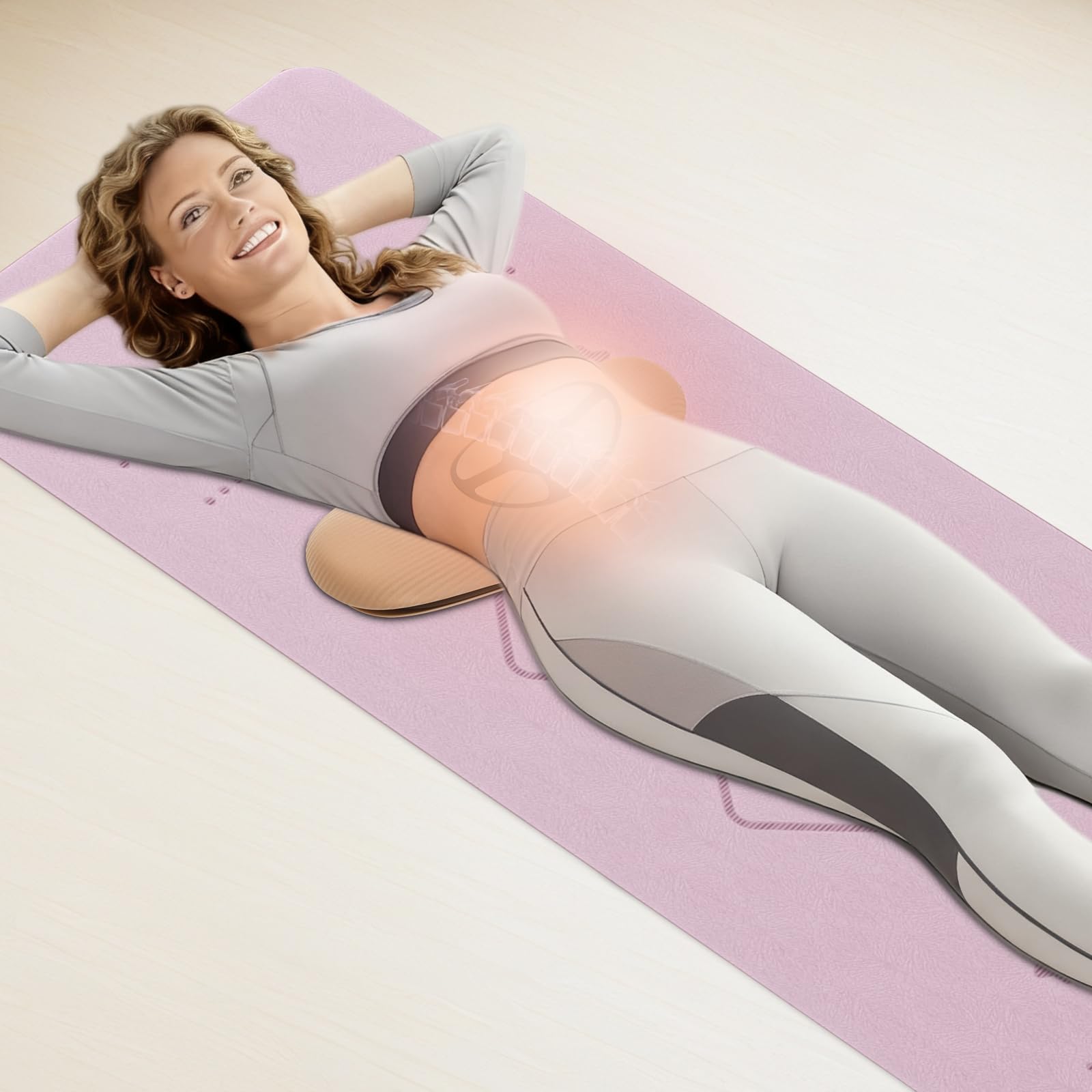 Masajeador lumbar inalámbrico y recargable, masajeador de espalda, regalo para mamá, regalo para cojín térmico, cinturón de masaje, silla de masaje, silla de masaje, 90 minutos