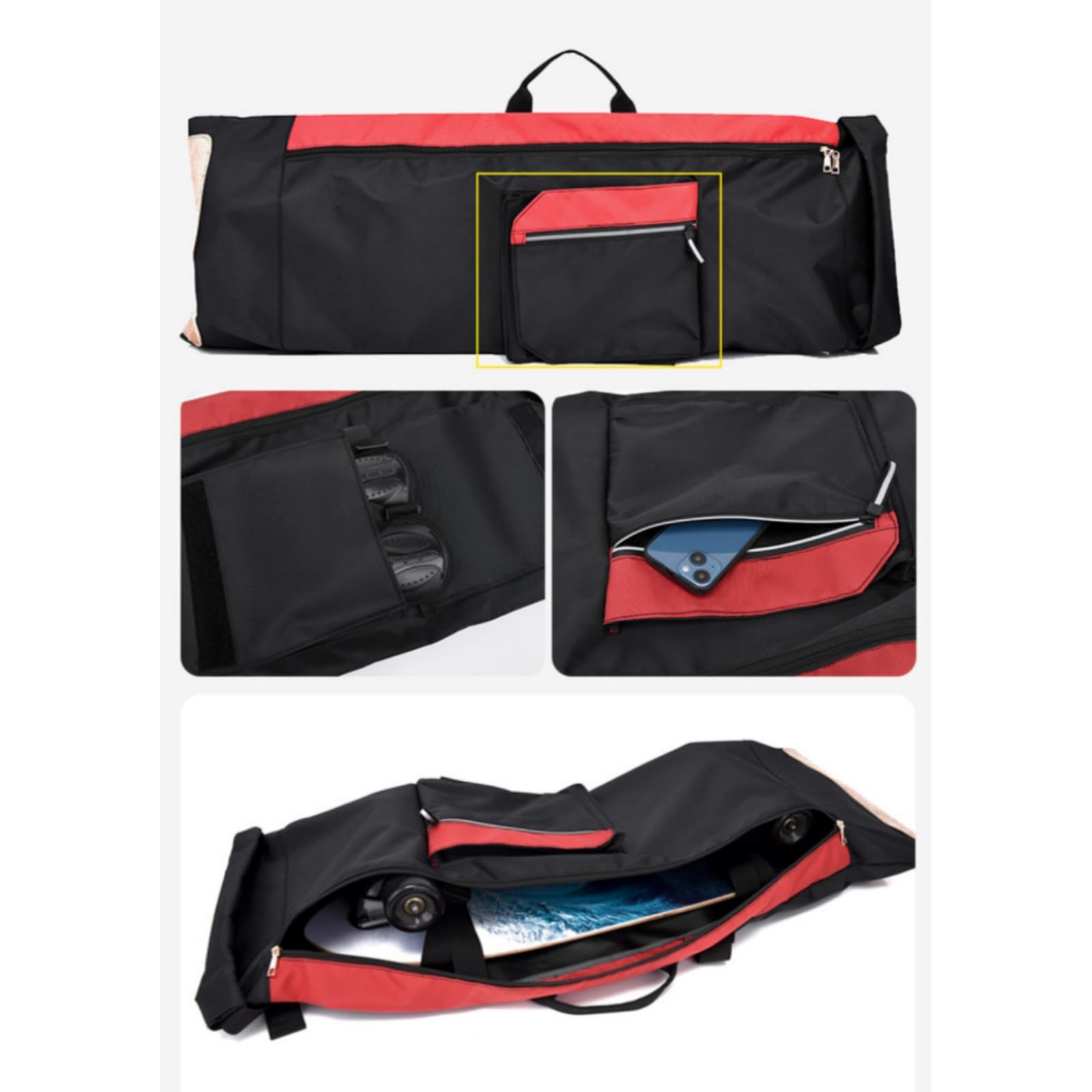Sac De Planche à roulettes ， Sac à Longboard， Sac De Planche à roulettes Oxford，Longboard Voyage Sport，Sac à Scooter Électrique Plié Skateboard Housse De Protection