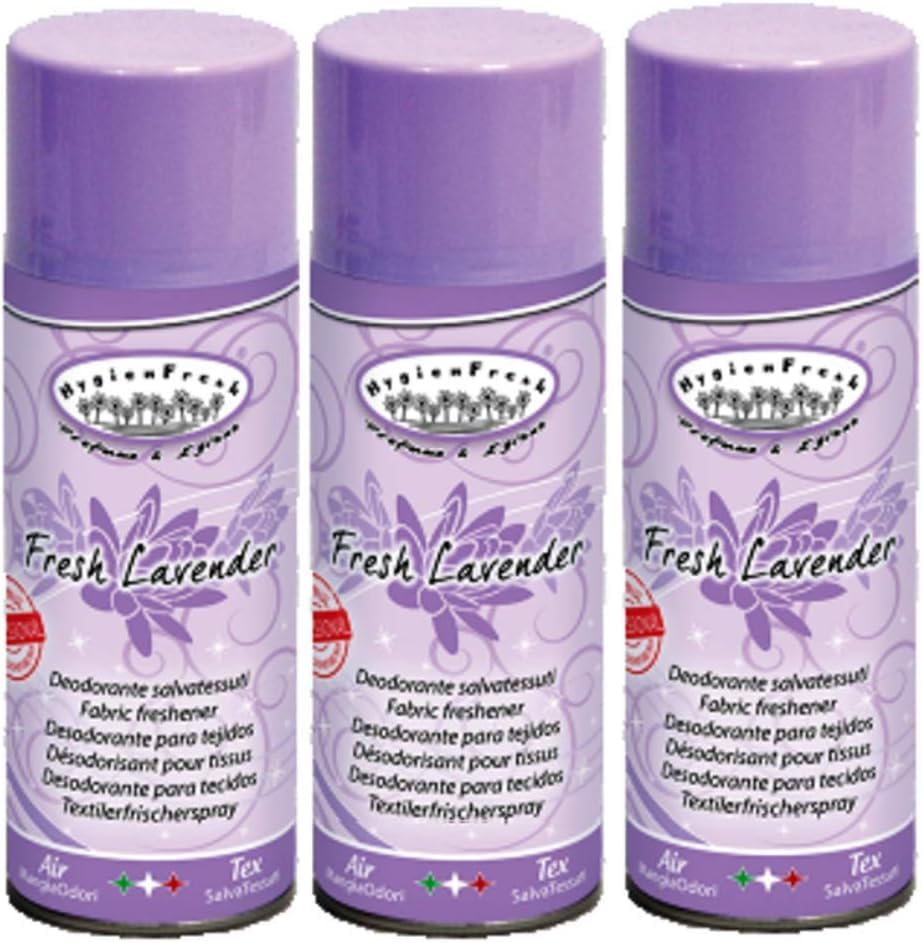HOME PRO Kit 3 Spray Igienizzanti - Fresh Lavender - Deodorante Multiuso Professionale per Tessuti e Ambienti, Elimina Odori, Salvatessuti - 3x400ml - Made in Italy