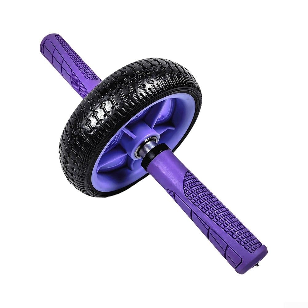 Exercitador abdominal Home Fitness com roda única, capacidade de carga durável de 226 kg,