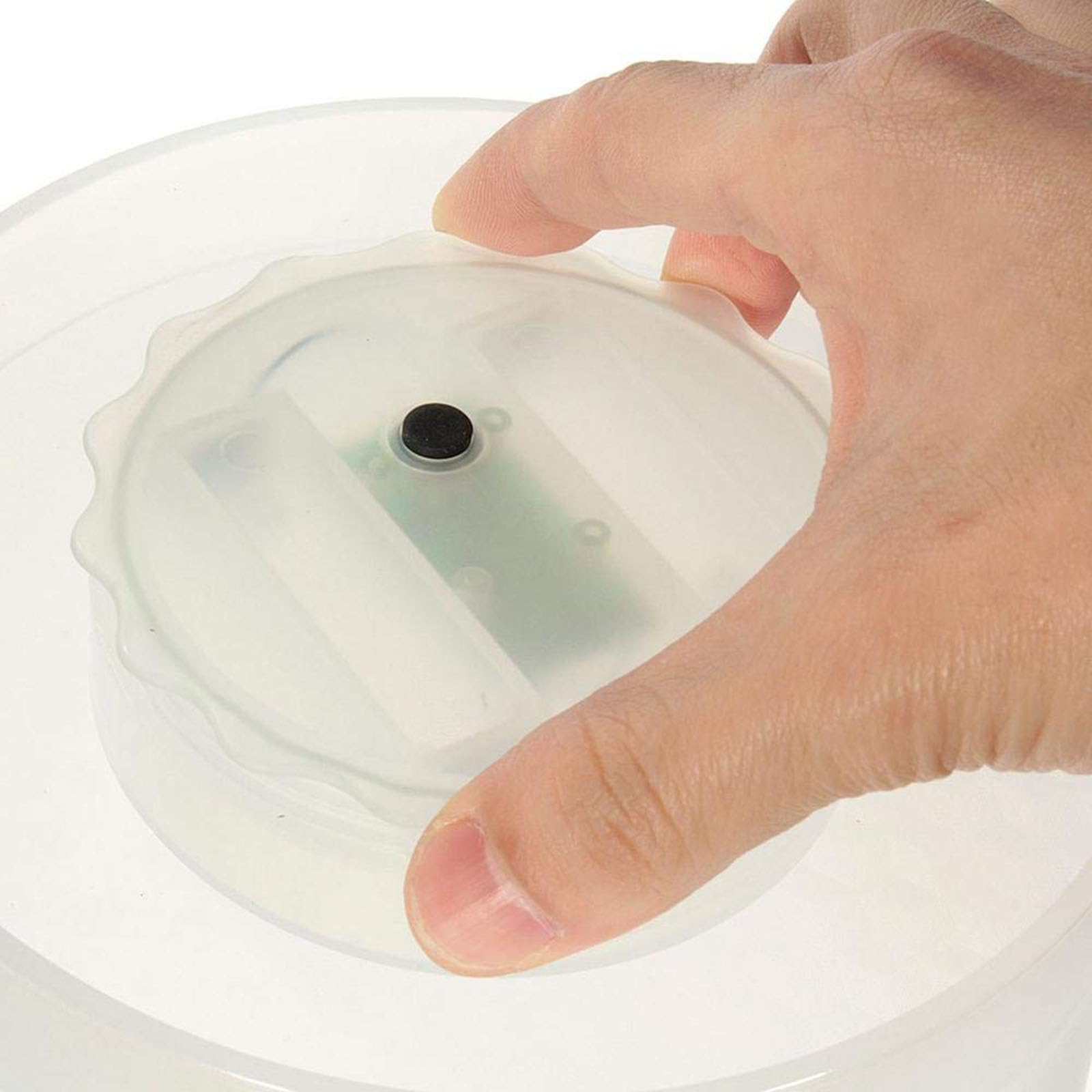 LED Eiskübel, 5L LED Sektkühler mit Multi-Farbwechsel für Party Heim Bar Club Thema, Wasserdichter Getränkebehälter Champagner Wein Bier Getränke Eiskübel - Batteriebetrieben (2 Stück)