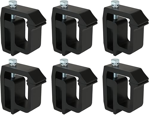 6 abrazaderas de montaje para tapas de camión, cubiertas de caravana, abrazaderas para camioneta compatibles con Chevy Silverado Sierra 150025003500