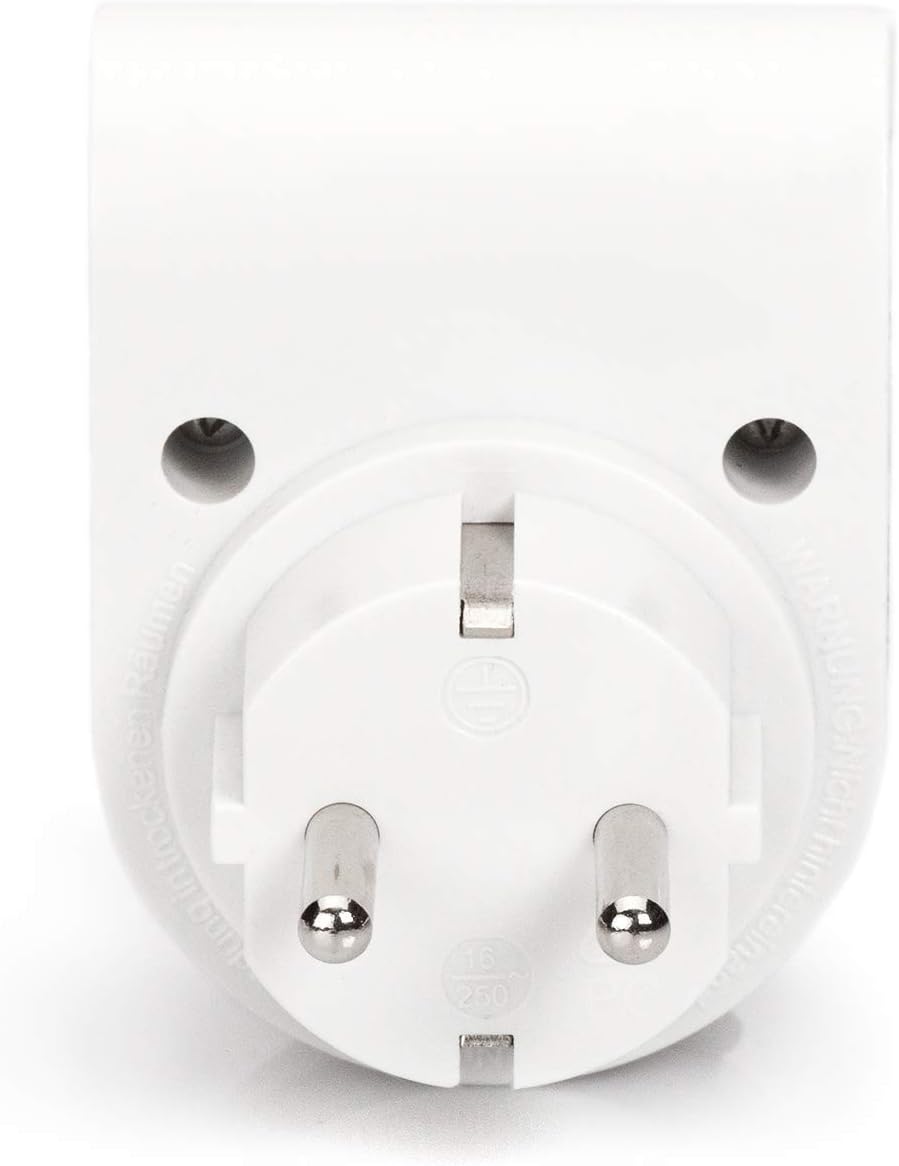Surge Protector with Power and Protected LED Safety Outlet,16 A, 3.500W, TÜV-GS, CE-LVD, White
