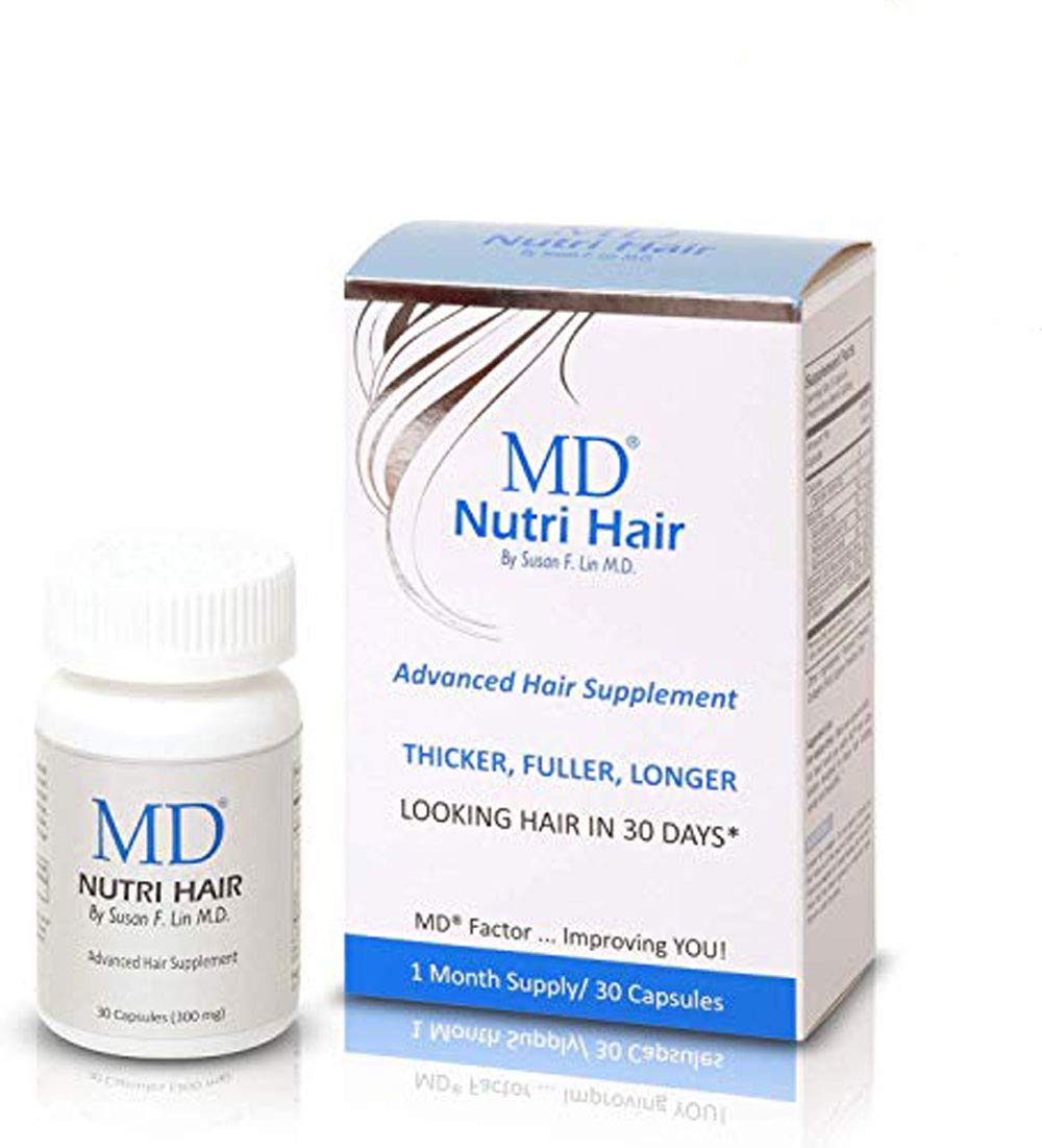 Nutri Hair Growth Supplement with Biotin (30 Capsules) | Prevents Hair Loss, Minimizes Hair Shedding, Thinning, Breakage & Promotes Longer, Thicker Hair|Skin-Safe & Natural Formulation