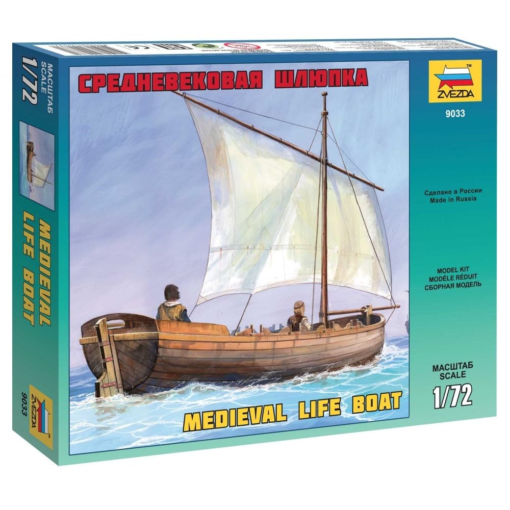 Zvezda 500789033-1:72 Medieval Life Boat