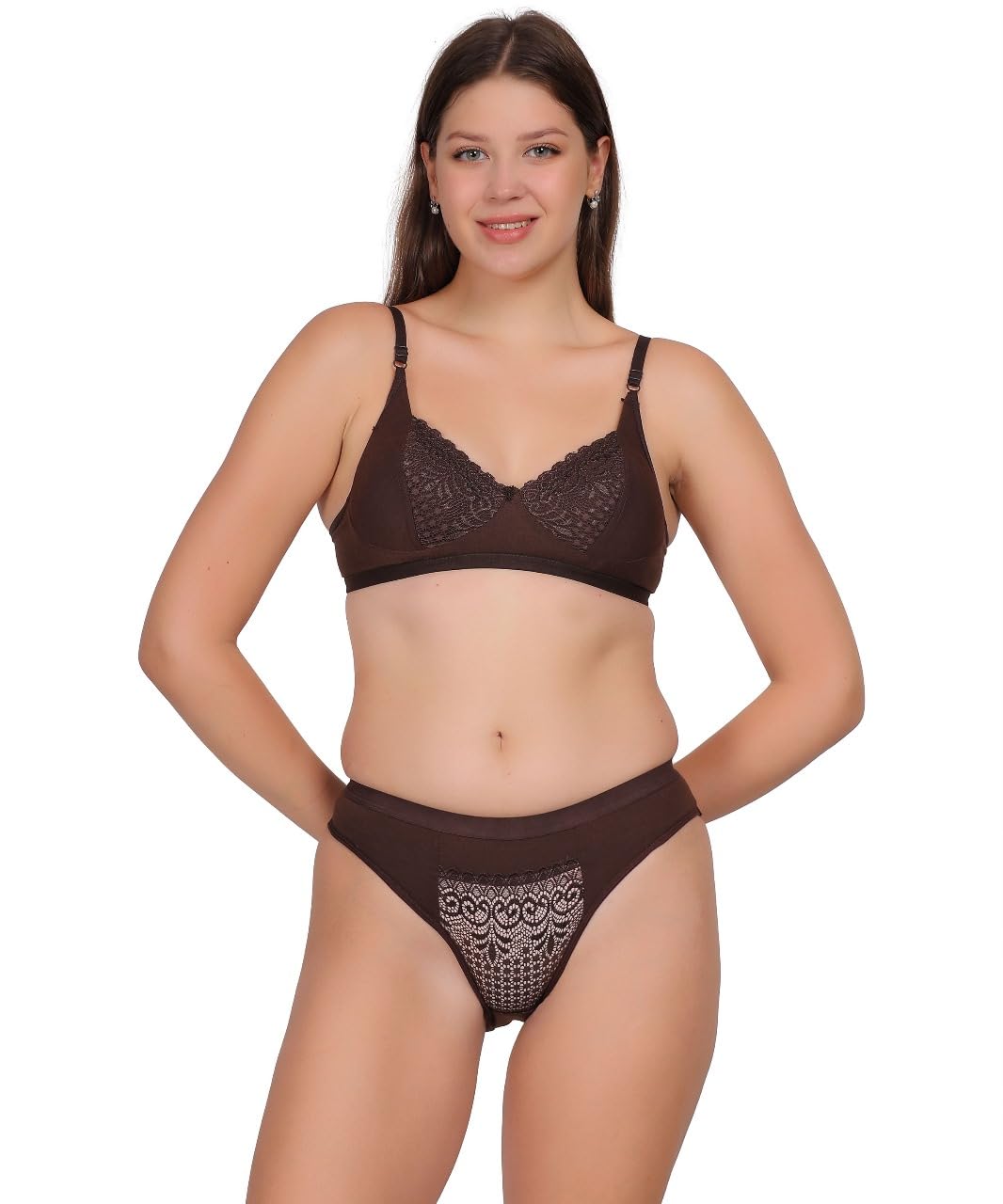 Women’s Cotton Lingerie Set | Full Coverage Non-Padded Bra & Panty Set | Soft, Comfortable Everyday Innerwear-image-19