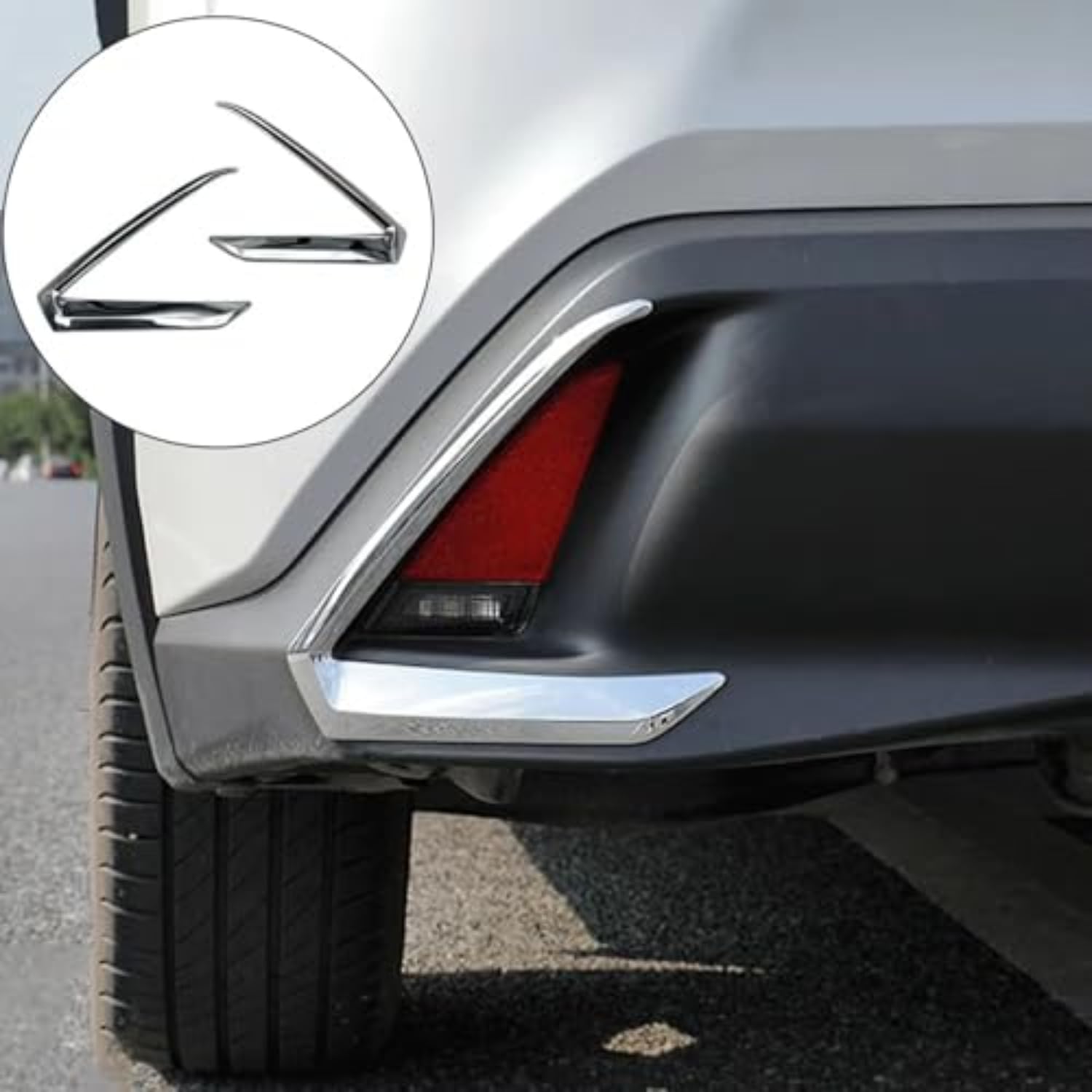Moldura de moldura automotriz para Lexus UX 200 UX 250h 260h 2019-2022,Accesorios de Decoración Exterior de Automóvil Cromados ABS a Prueba de Rayones