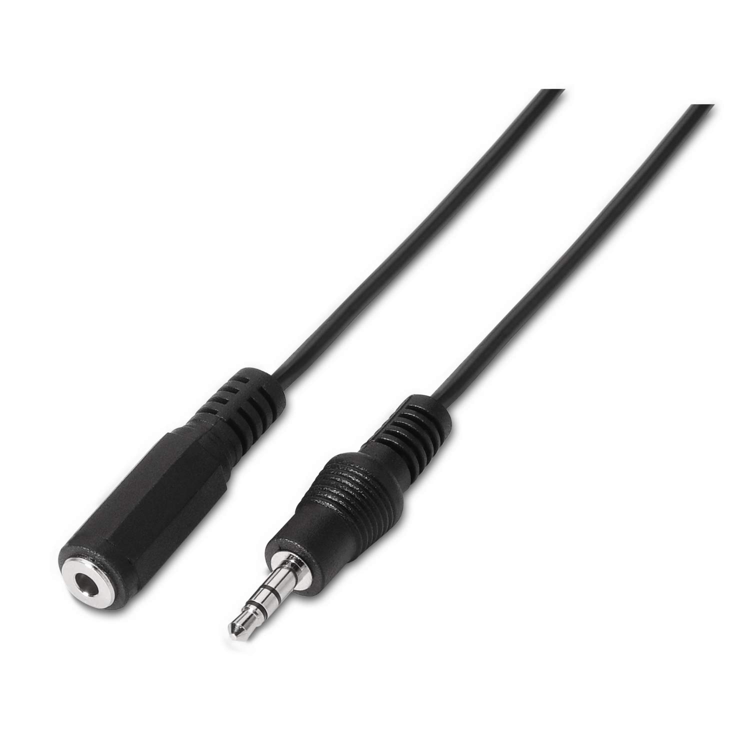 AISENS A128-​0145 - Cable Audio Estéreo con Jack 3.5 DE 1.5 m, Color Negro