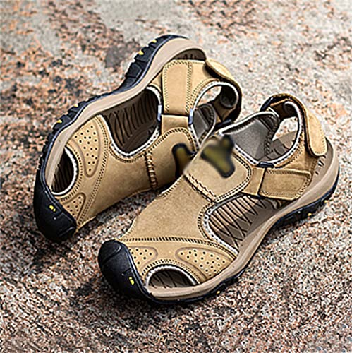 Men Sandals Genuine Leather Outdoor Men Beach Sandals Big Sizes Sandals Slippers Man Shoes(38)4