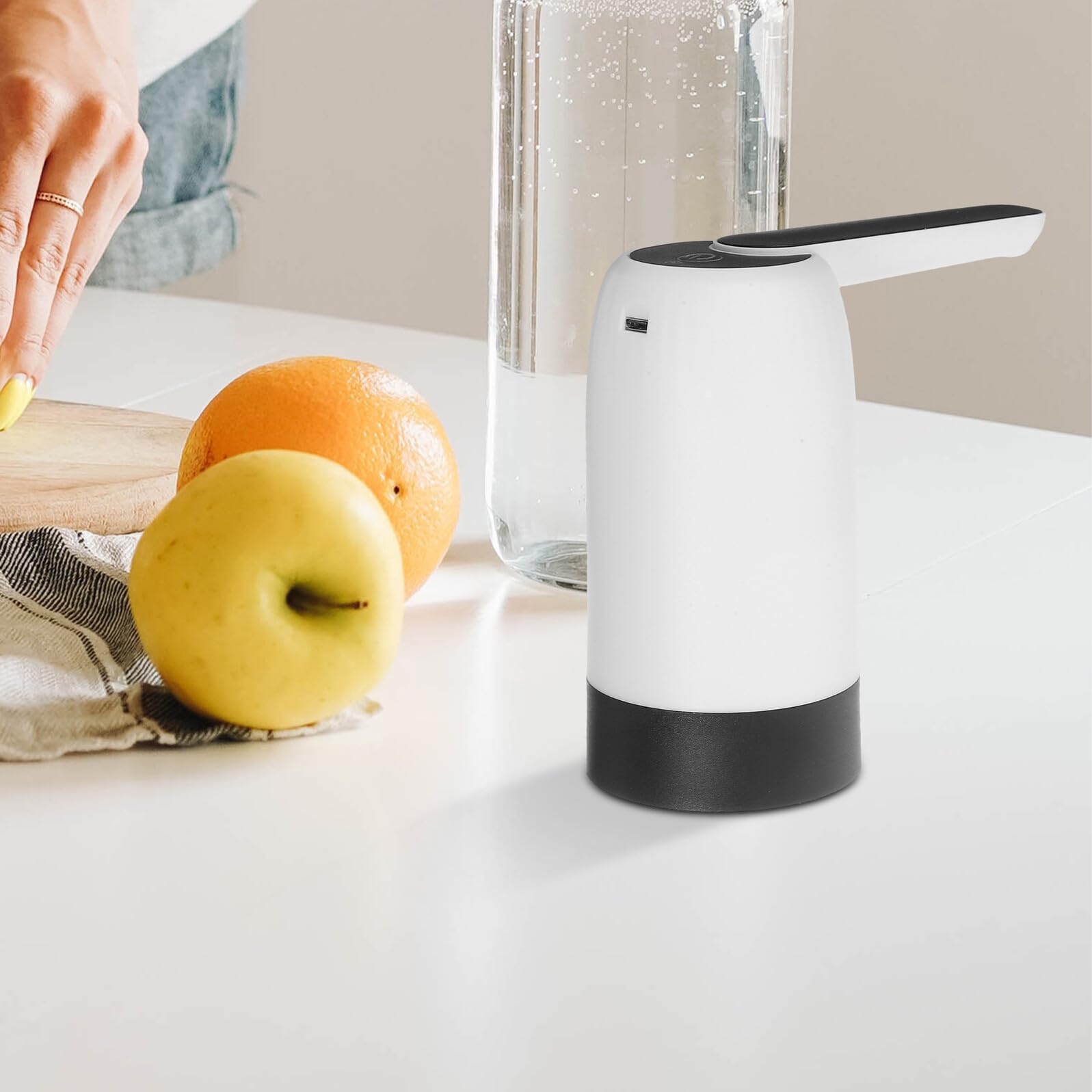 4 Piezas Bomba Dispensadora Eléctrica para Agua Portátil y Ligera para Hogar Oficina y Exterior Extracción Rápida y Fácil de Agua de Garrafas