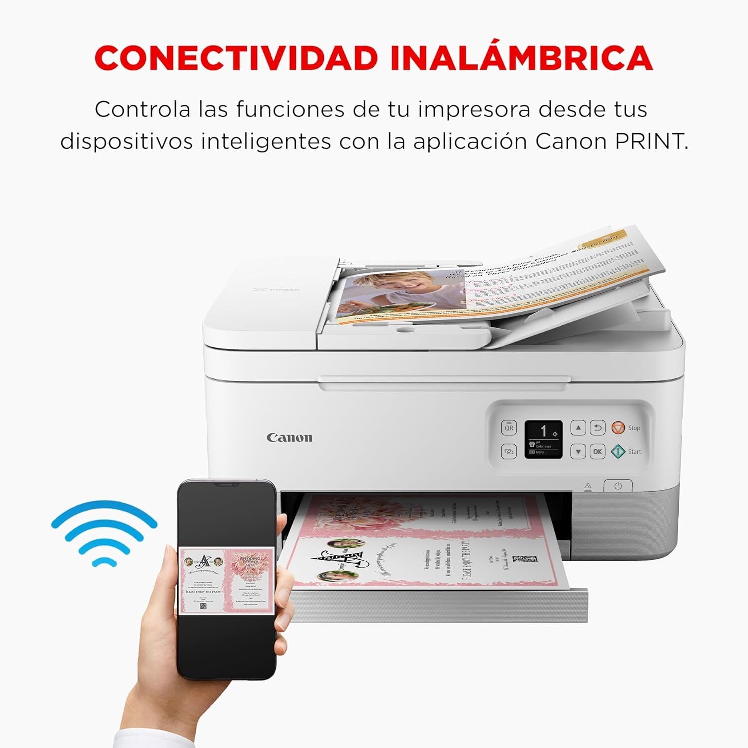 Canon PIXMA TS7451i Imprimante Multifonction Jet d'encre Recto Verso WiFi