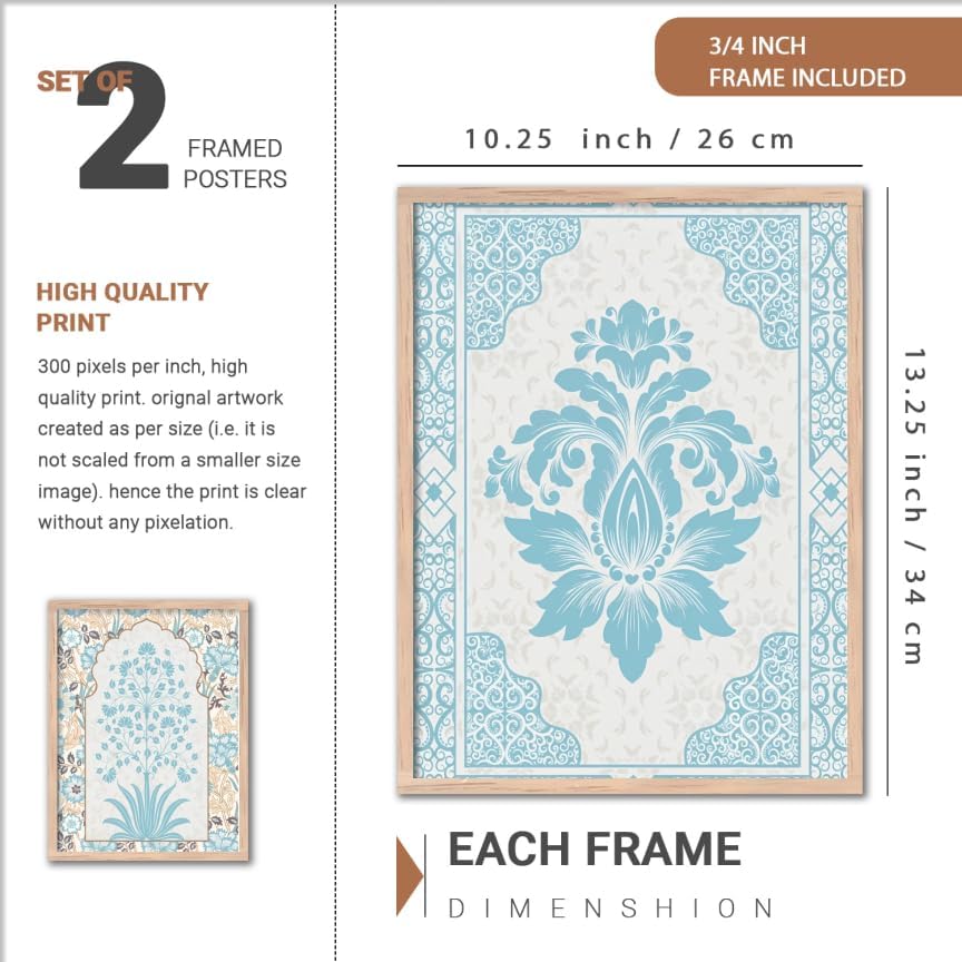 Image of NoWorries Traditional Art Wall Hanging Frames | Pichwai Artwork frames for wall decor | Indian Art Framed Paintings For Home, Living Room, Bedroom Decor