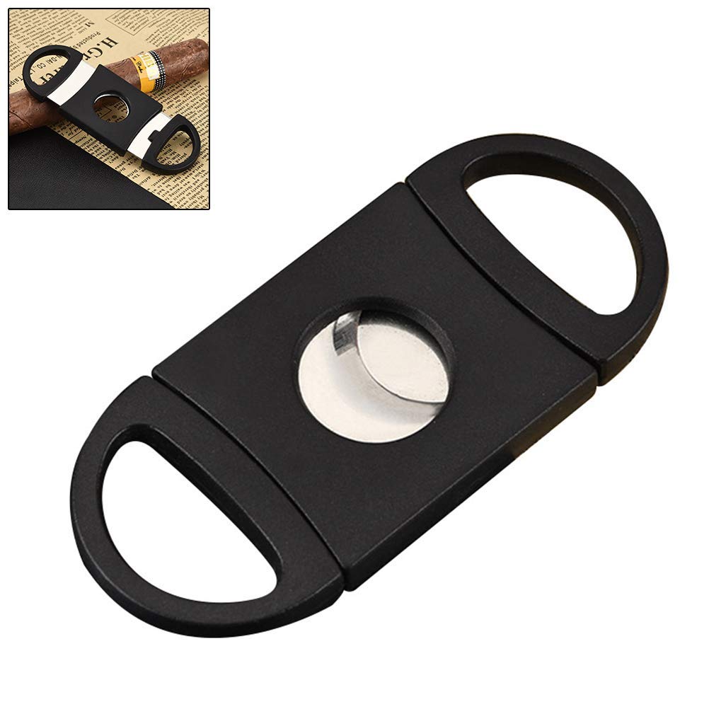 2Pcs Cigar Cutter Mini Pocket Cigar Cutter Knife Double Blades Stainless Steel Scissors Stainless Steel Double Blade Cigar Knife Scissors