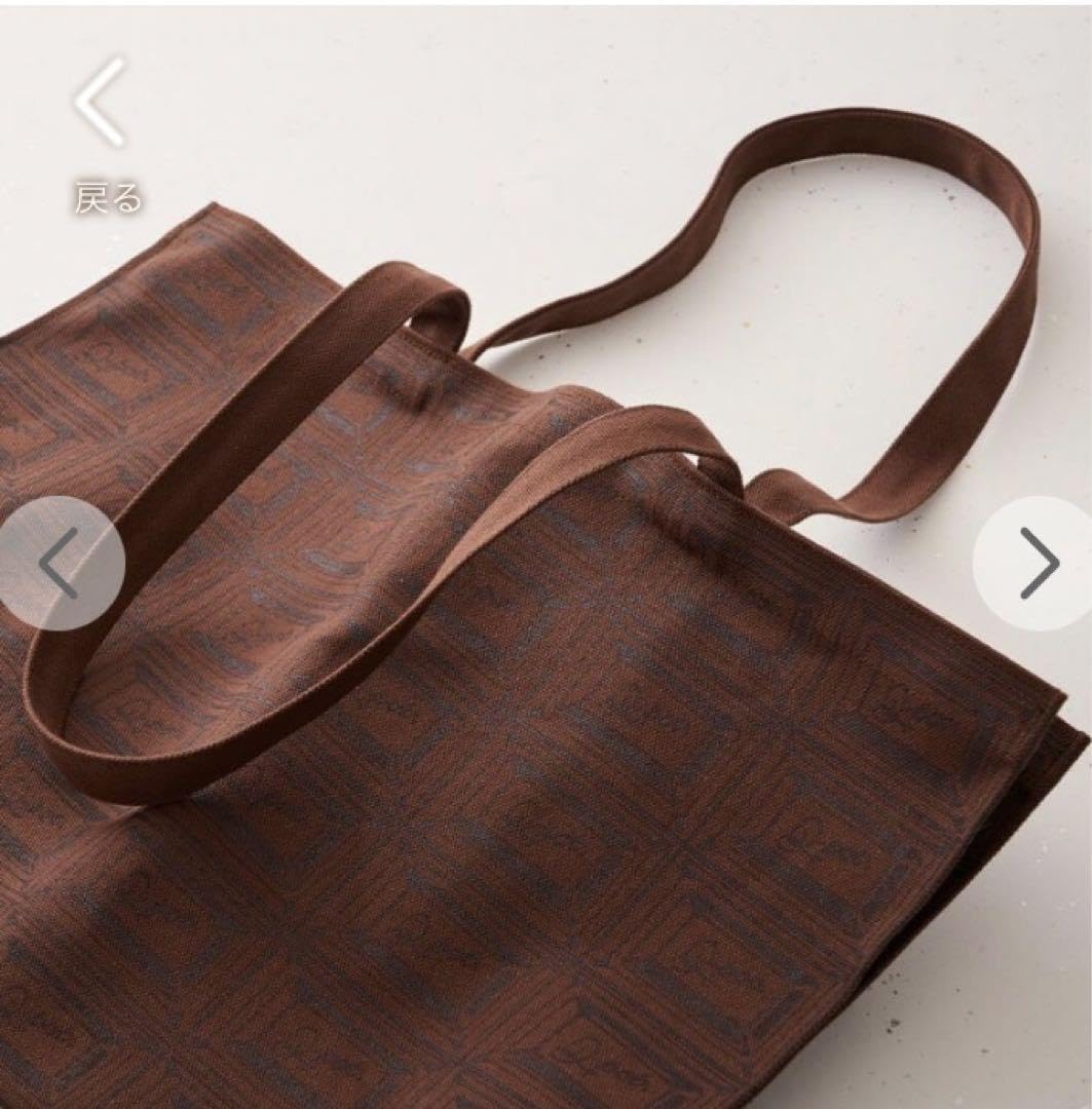 Amazon.co.jp: Qpot. チョコレート トートバッグ 厚手キャンパス  