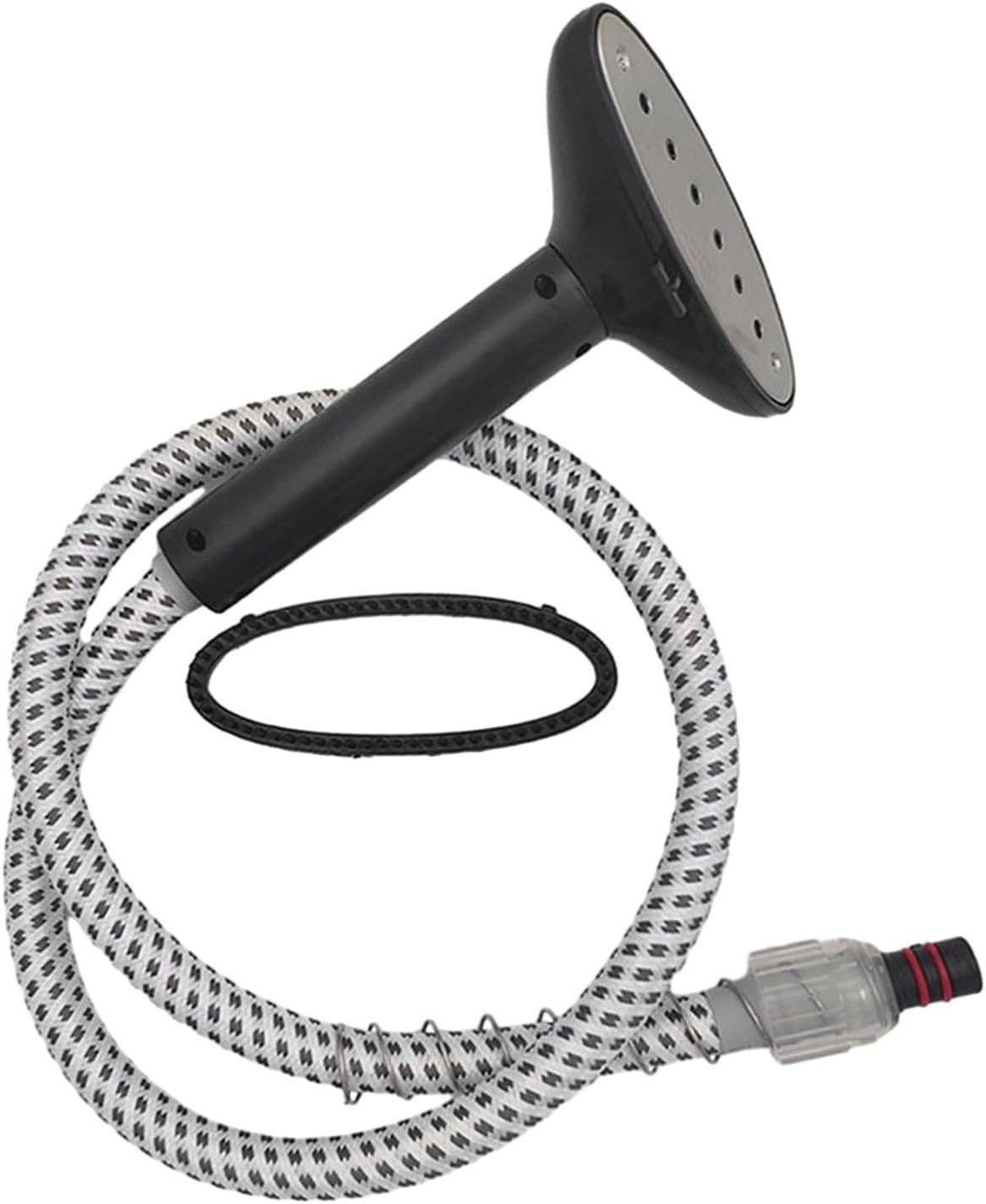 Garment Steamer Guide Hose with Brush Head, Snaps On Type Universal Ironing Head Replacement Steam Ironing Tool, 1.5m Long