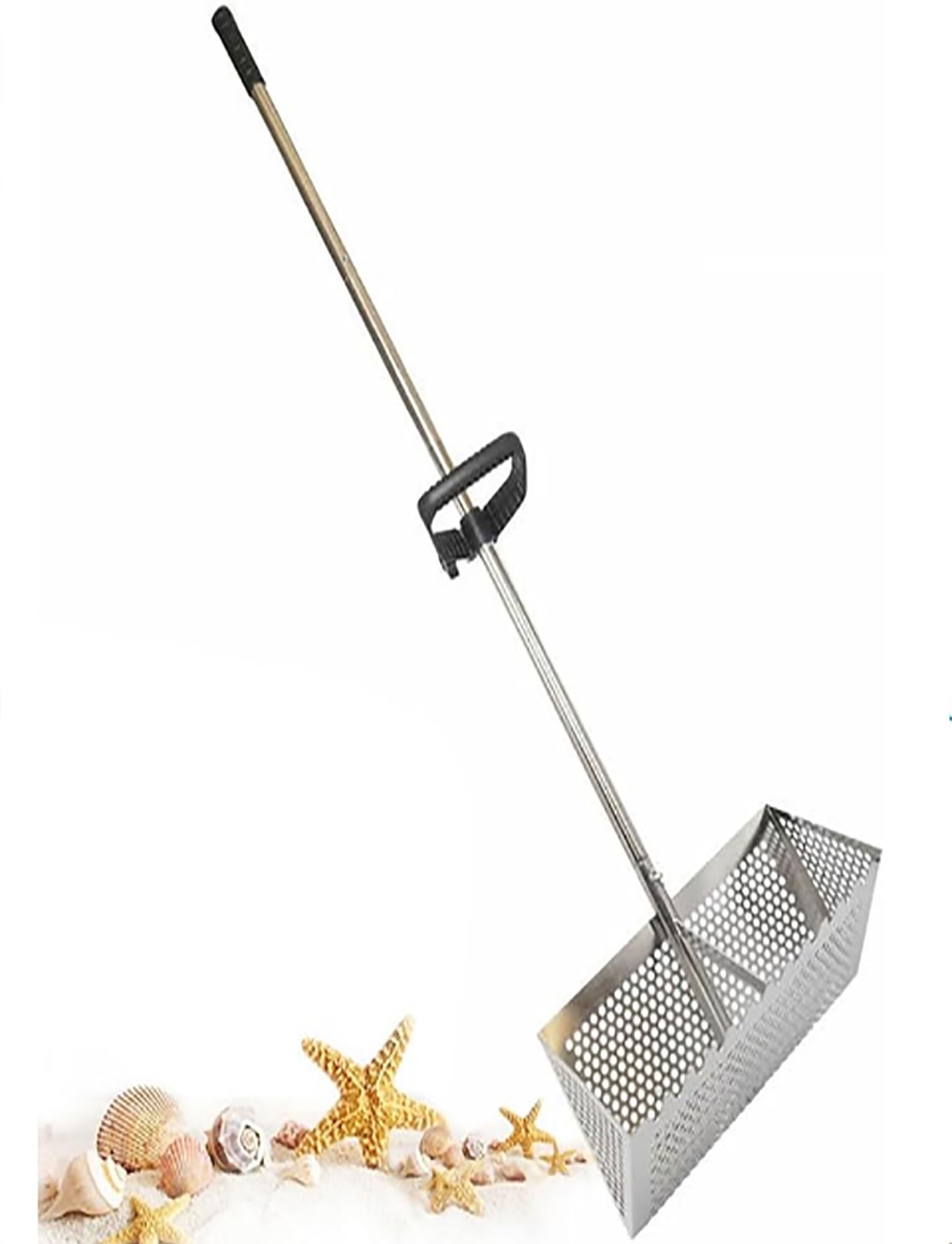 Sand Sifter For Shark Teeth Carbon Steel Sand Rake With Heavy Duty