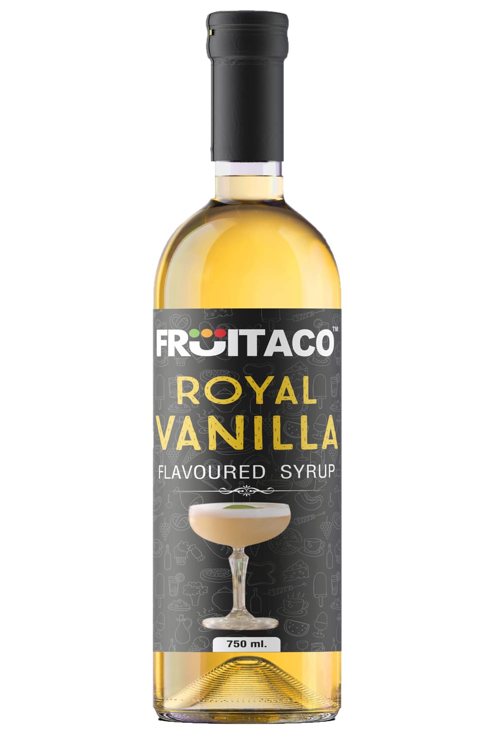 Vanilla Syrup: Perfect Mixer For Enhancing Mocktails & Cocktails, Drinks, And Mojitos At Parties, Conveniently Packaged In A 750Ml Bottle For All Your Mixing Needs